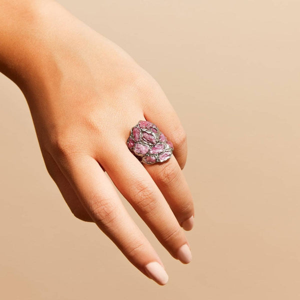 Ring Marica Ruby Ring (Black Rhodium) Marica Ruby Ring, Ring by GERMAN KABIRSKI
