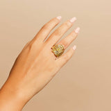 Tiara Chrysoberyl and Yellow Sapphire Ring GERMAN KABIRSKI