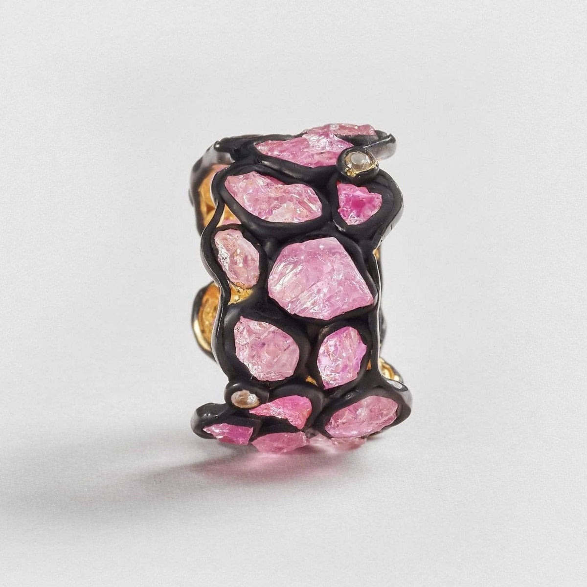 Adeola Spinel and White Topaz Ring GERMAN KABIRSKI