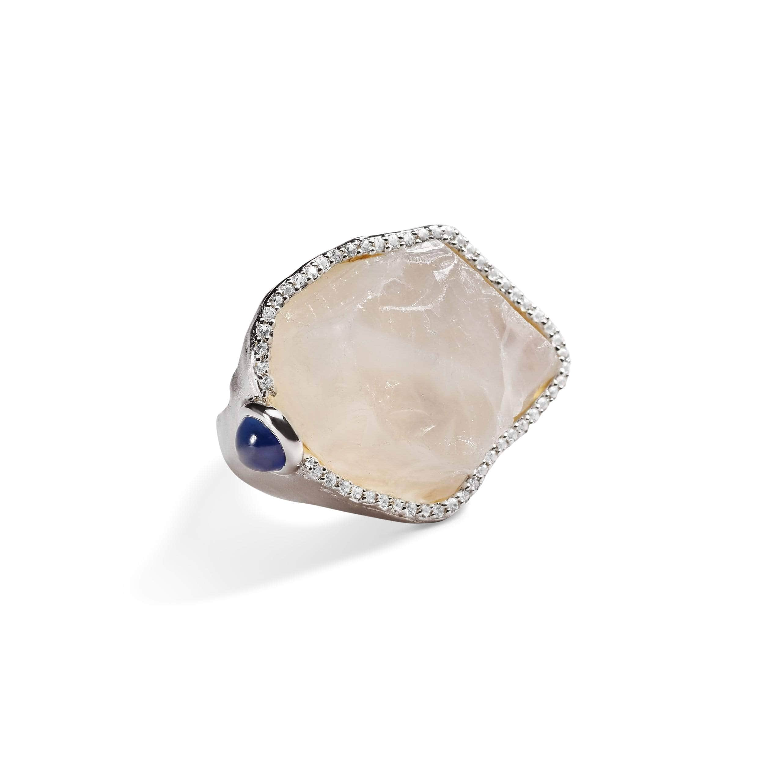 Adina Quartz and Sapphire and White Topaz Ring GERMAN KABIRSKI