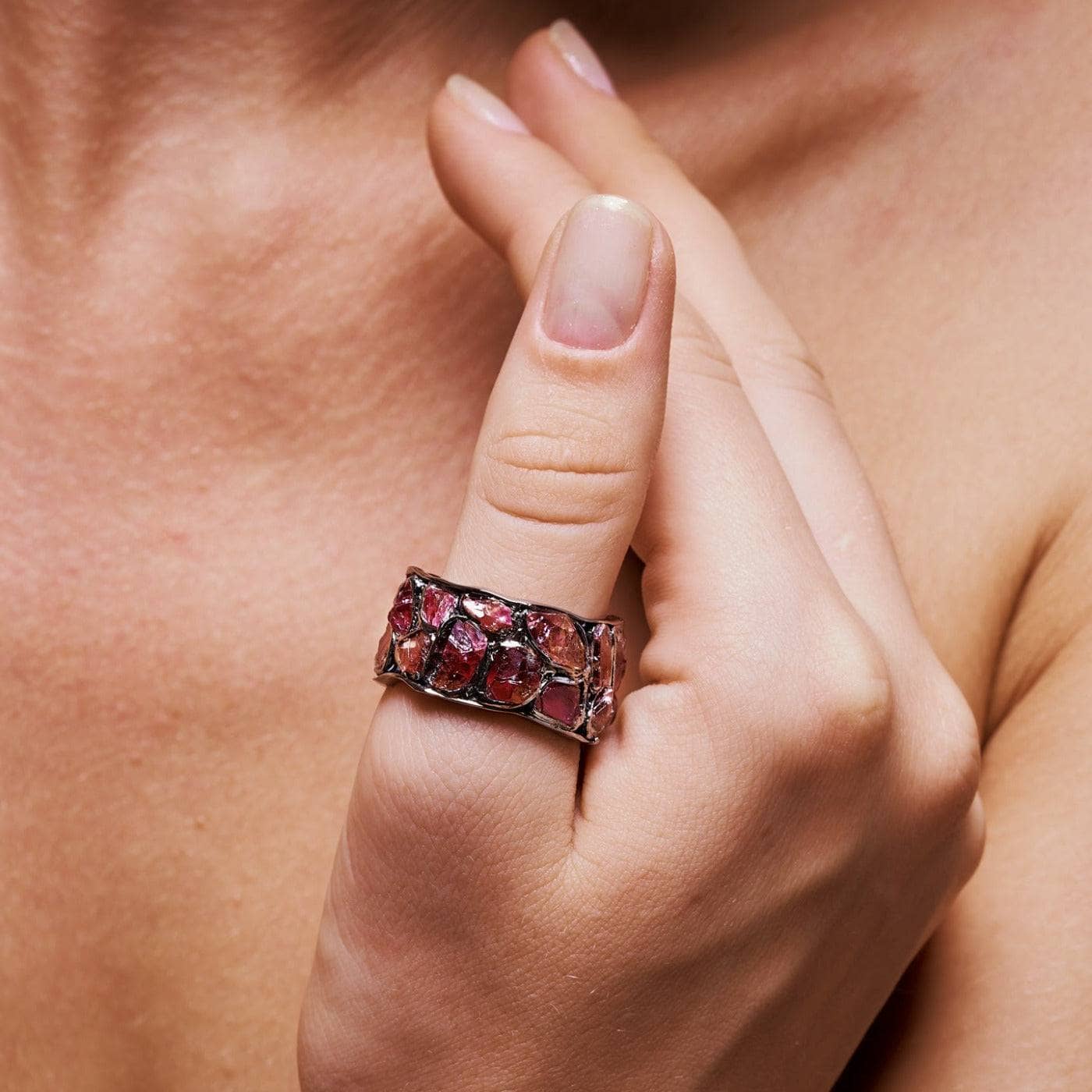 Alcina Pink Garnet Ring GERMAN KABIRSKI