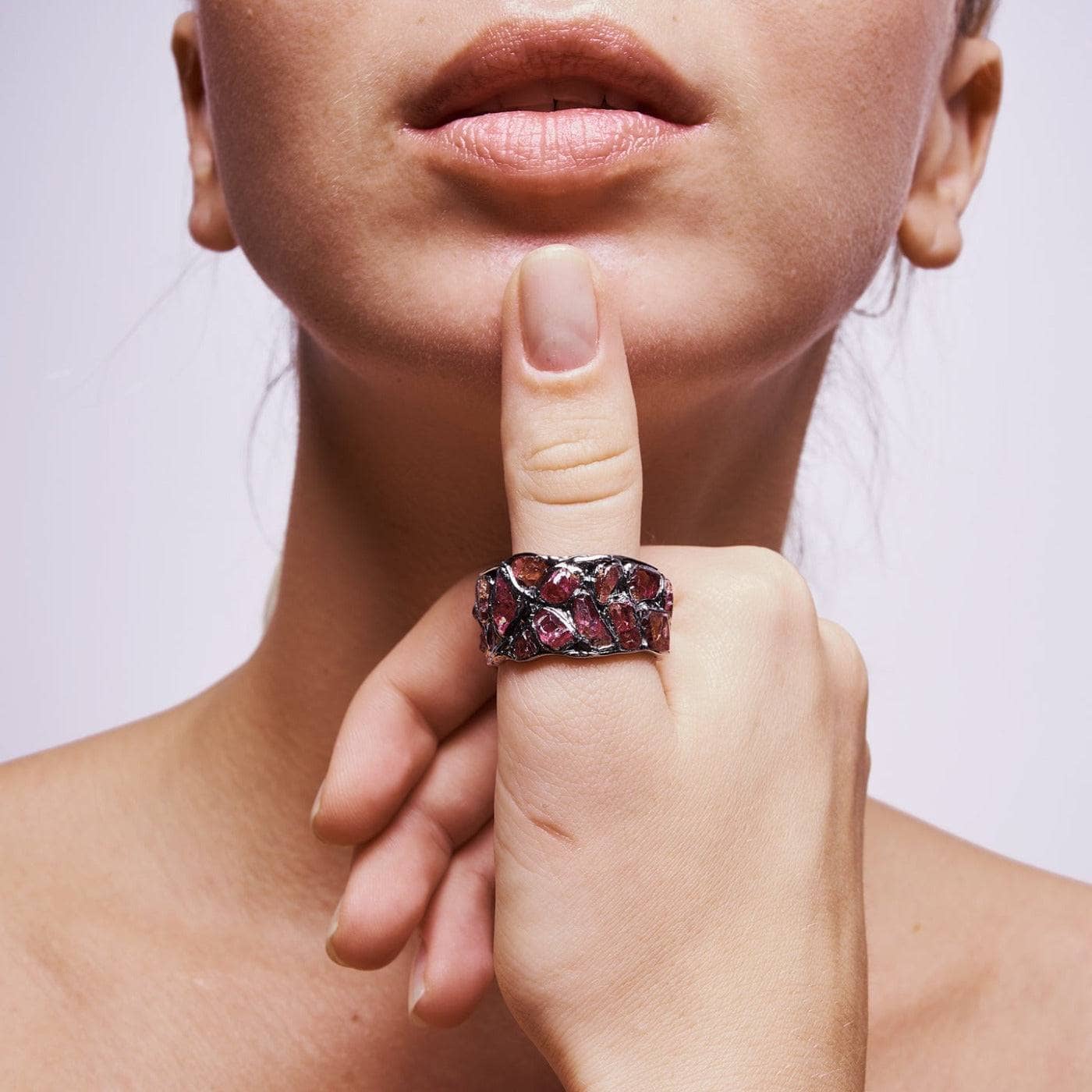 Alcina Pink Garnet Ring GERMAN KABIRSKI