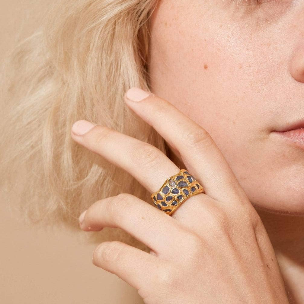 Alcina Sapphire Ring (3 row) GERMAN KABIRSKI