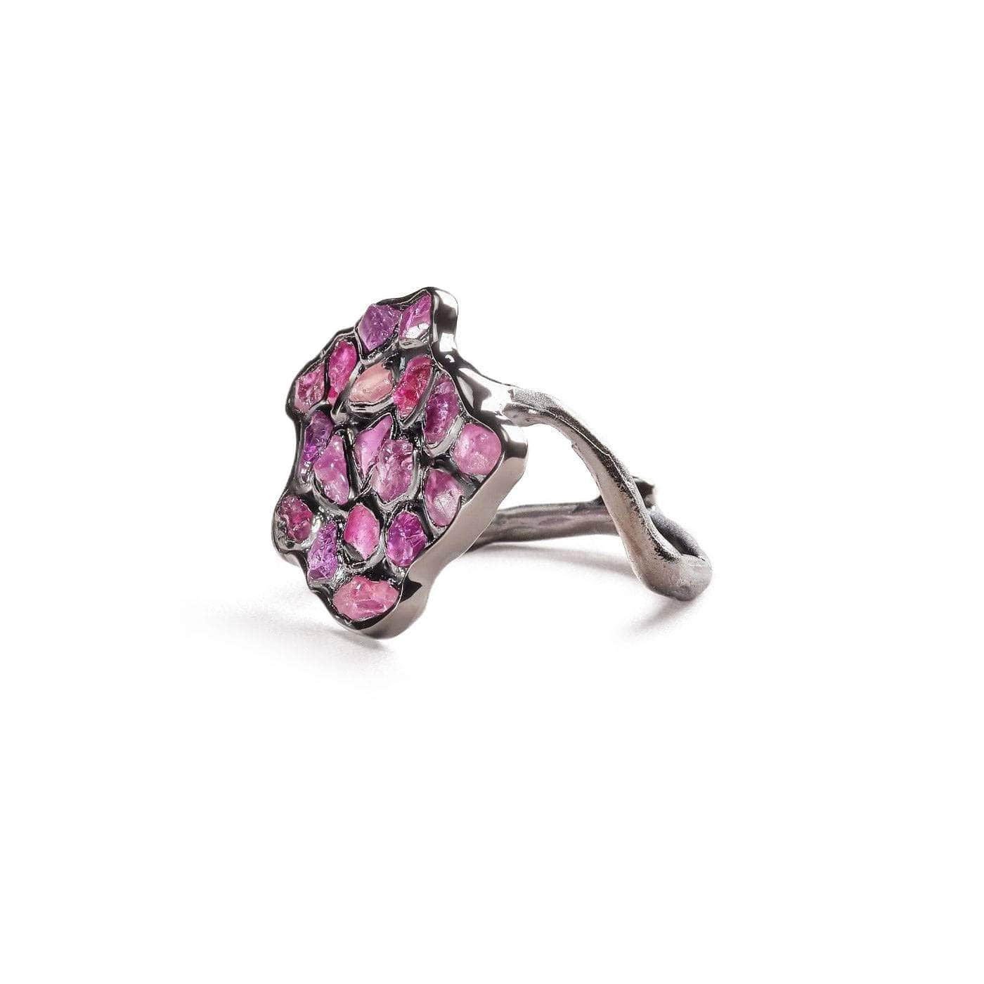 Aradia Ruby Ring (Black Rhodium) GERMAN KABIRSKI