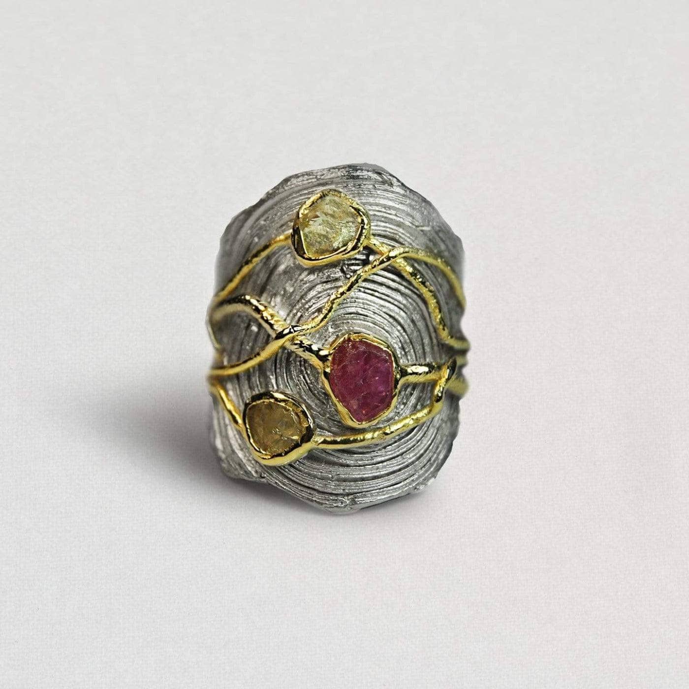 Ardith Ruby and Chrysoberyl Ring GERMAN KABIRSKI