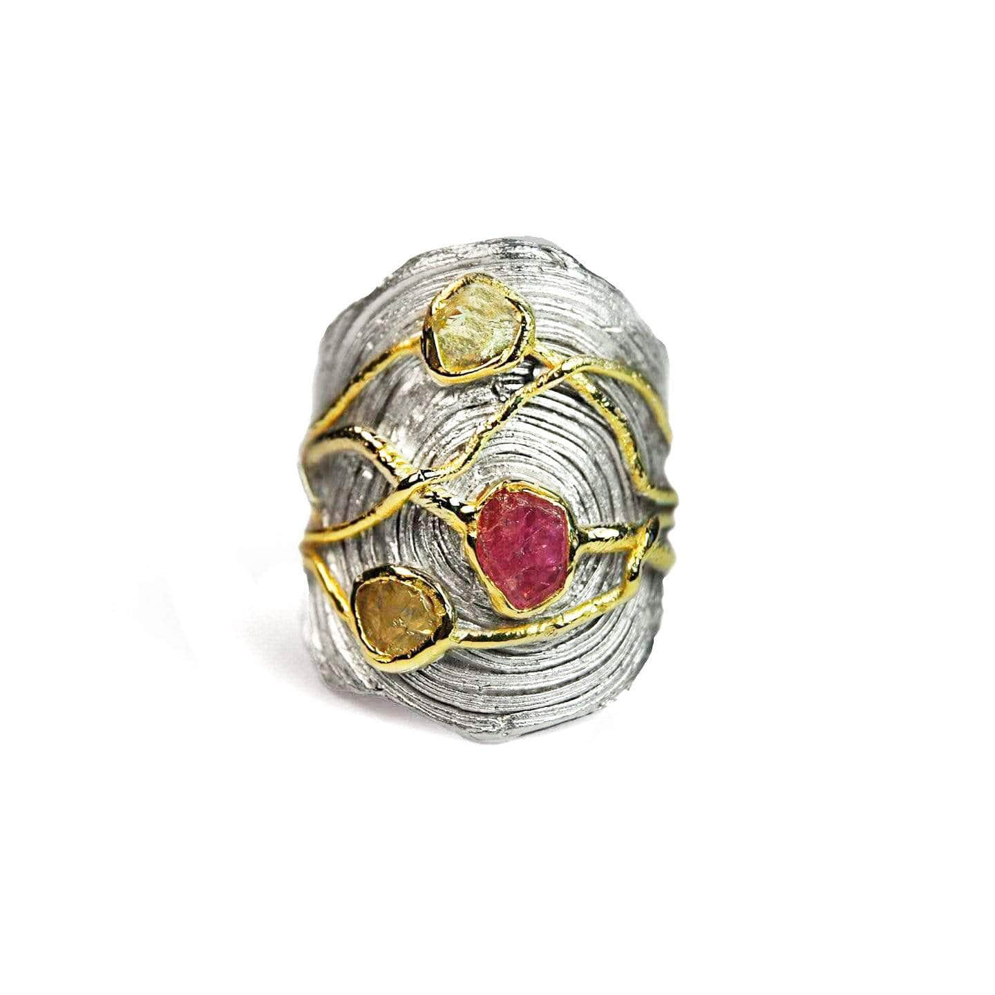 Ardith Ruby and Chrysoberyl Ring GERMAN KABIRSKI