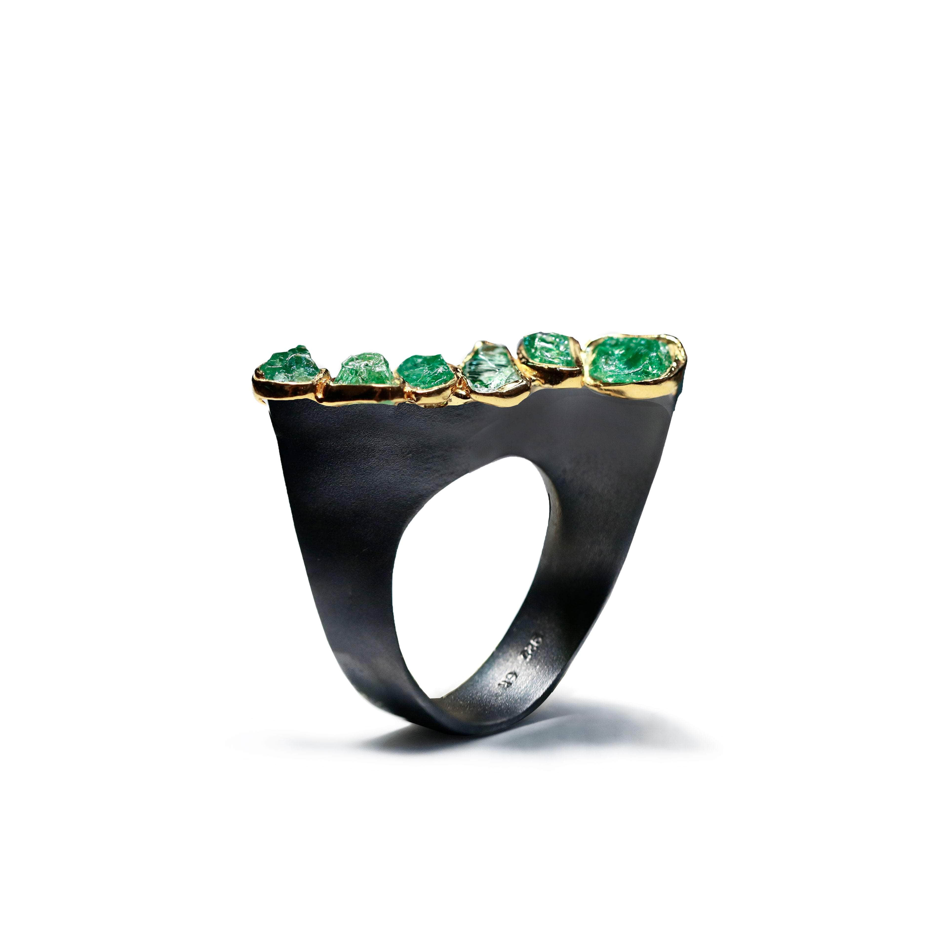 Clia Tsavorite Rough Ring GERMAN KABIRSKI