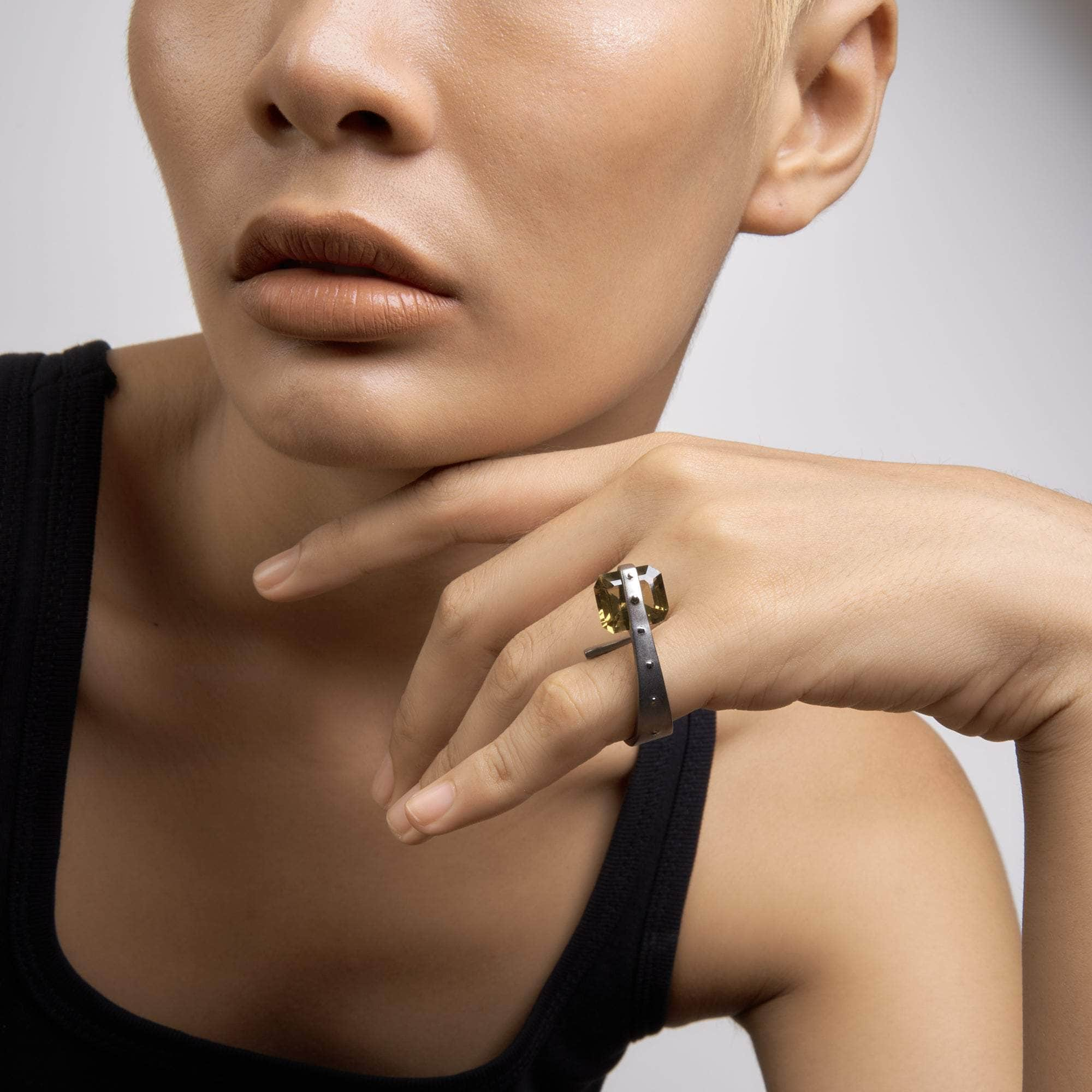 Darzo Smoky Quartz Ring GERMAN KABIRSKI