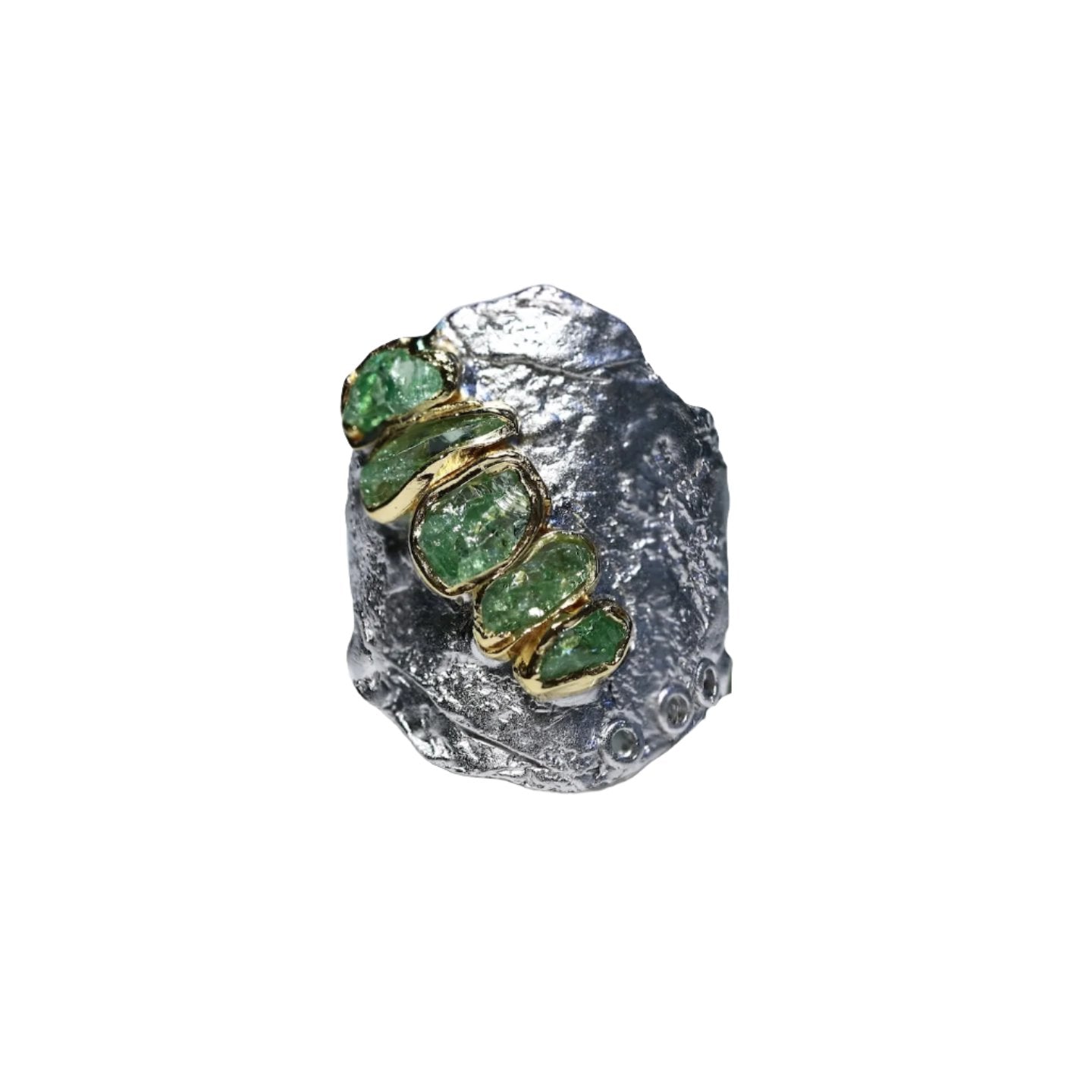 Defia Tsavorite Rough Ring GERMAN KABIRSKI