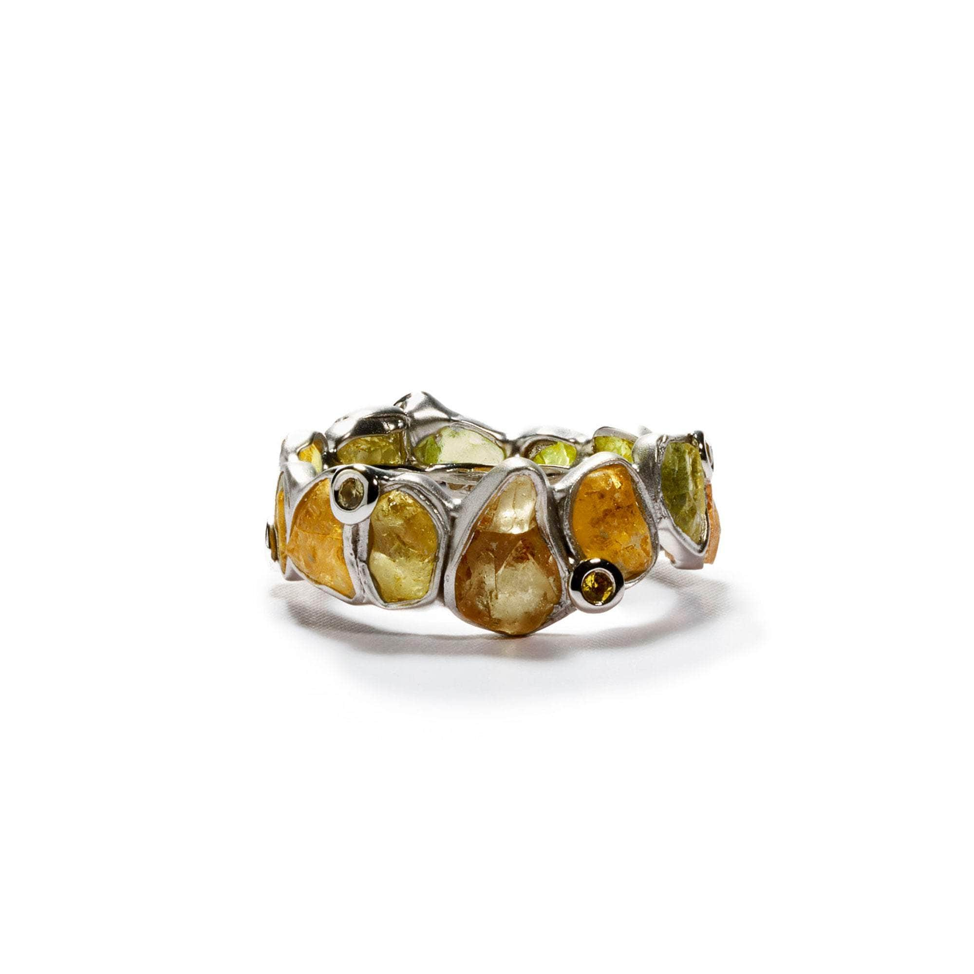 Delos Chrysoberyl and Yellow Sapphire Ring GERMAN KABIRSKI