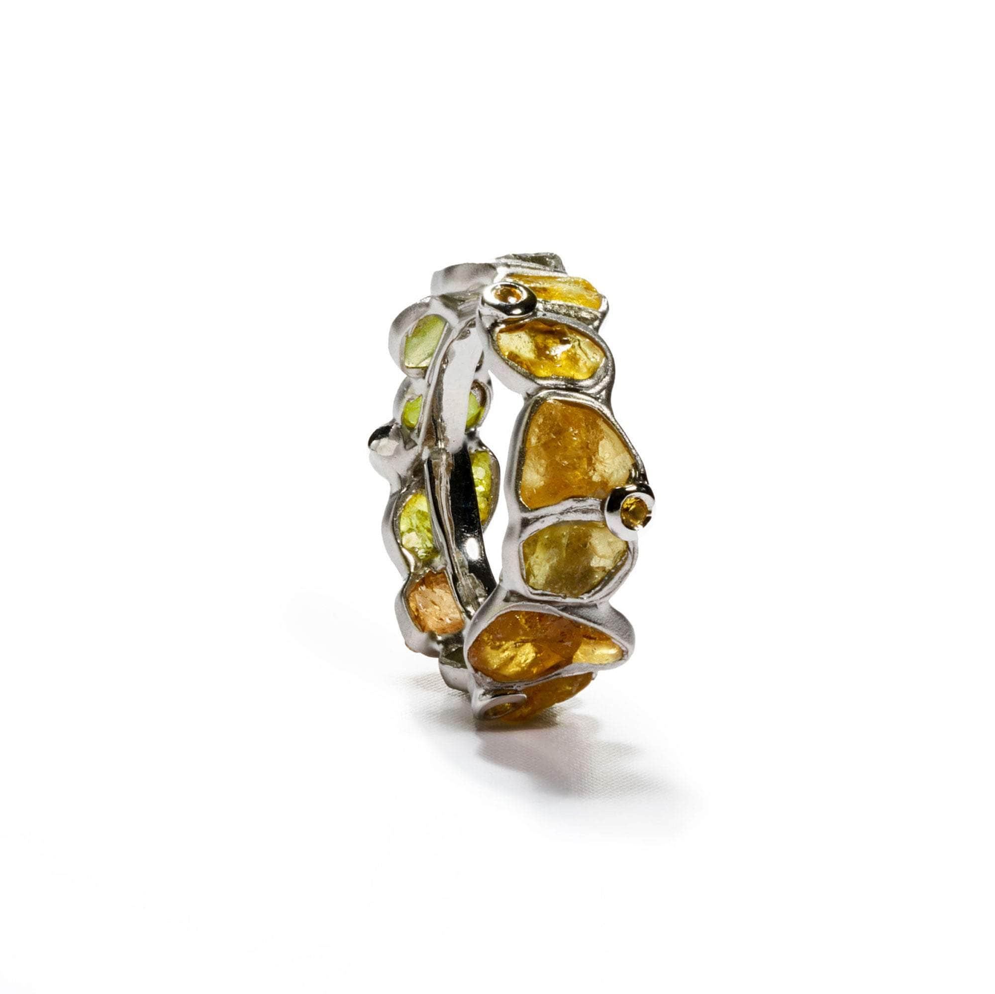 Delos Chrysoberyl and Yellow Sapphire Ring GERMAN KABIRSKI