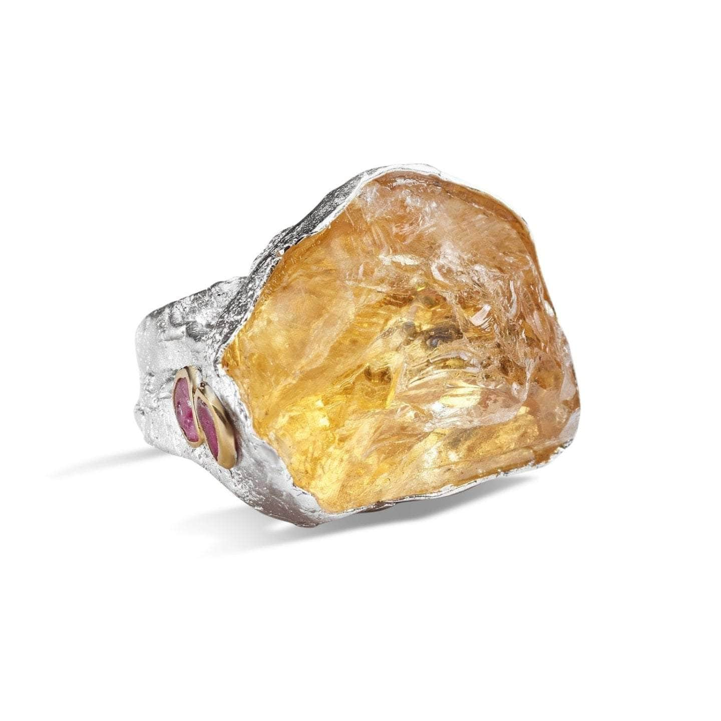 Idla Citrine and Ruby Ring GERMAN KABIRSKI