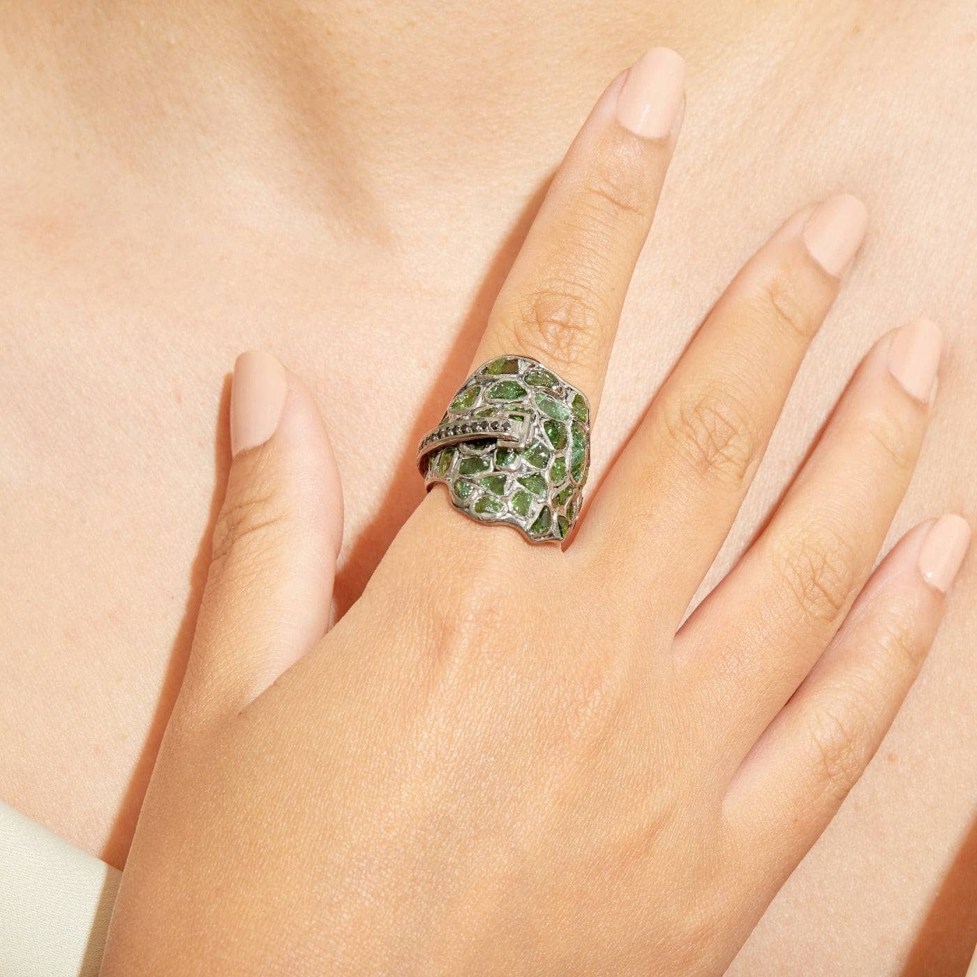 Riyo Chrome Diopside Ring GERMAN KABIRSKI