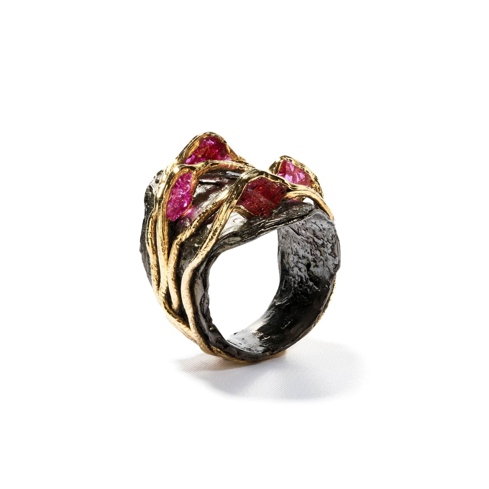 Invisio Rough Ruby Ring GERMAN KABIRSKI