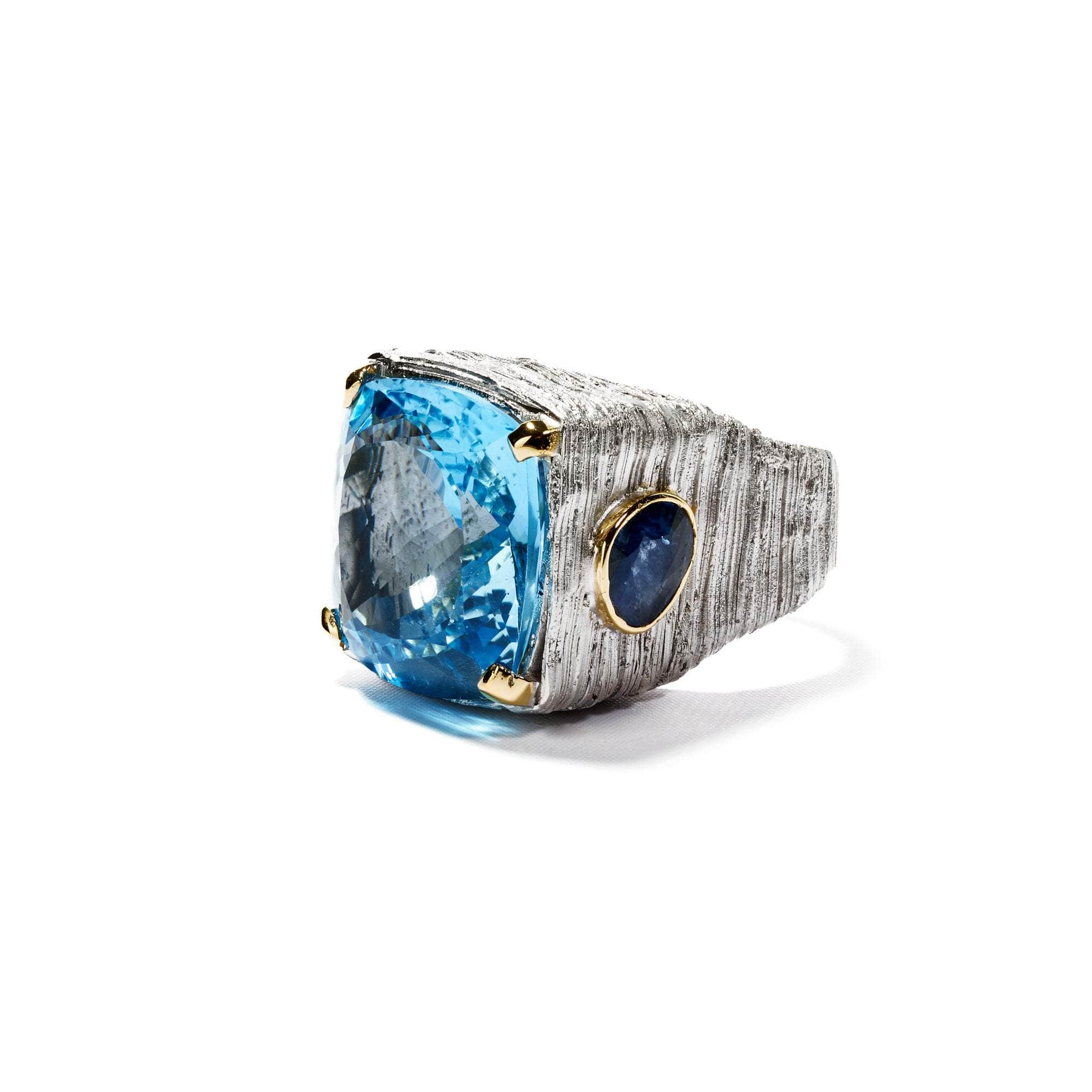 Spekk Topaz and Sapphire Ring GERMAN KABIRSKI