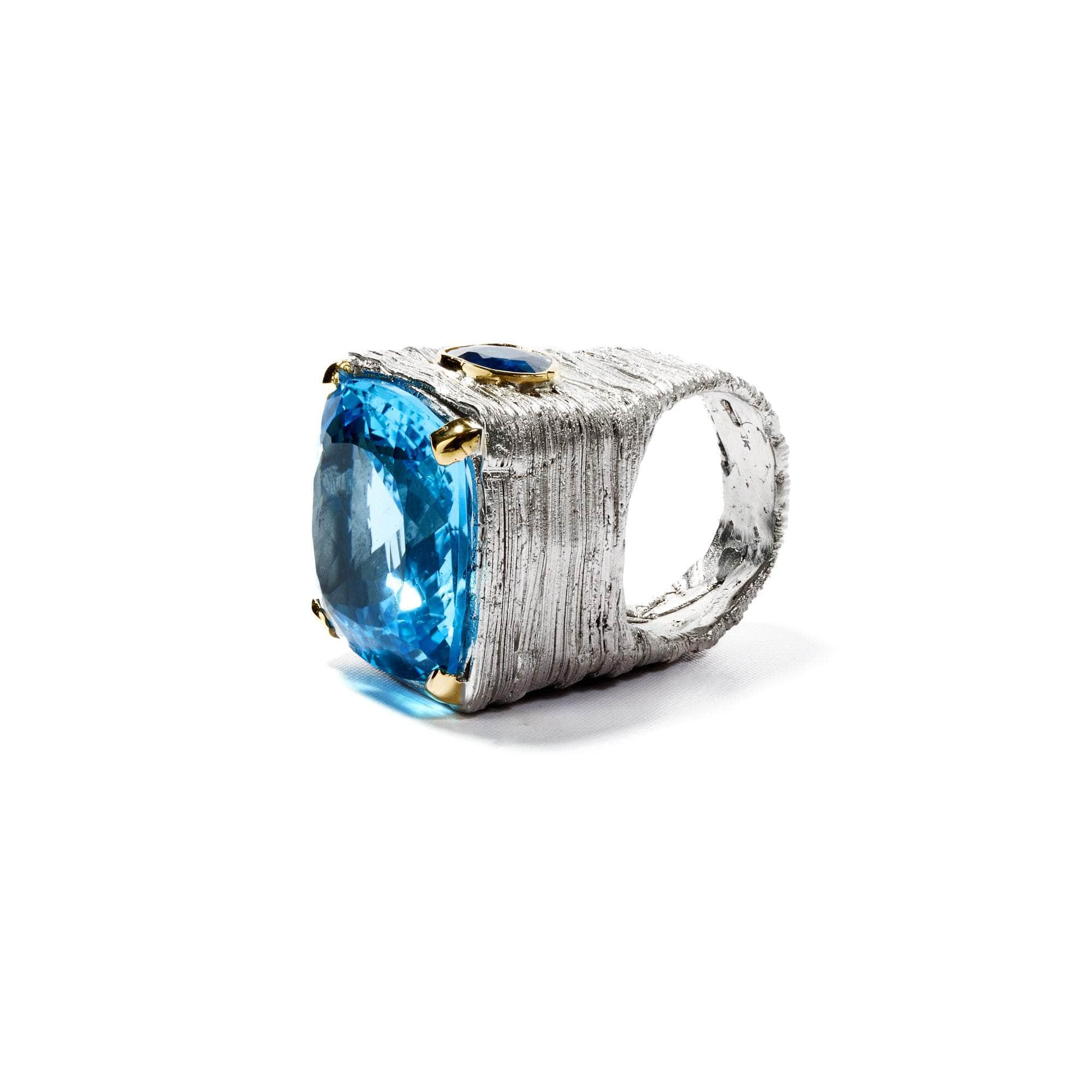 Spekk Topaz and Sapphire Ring GERMAN KABIRSKI