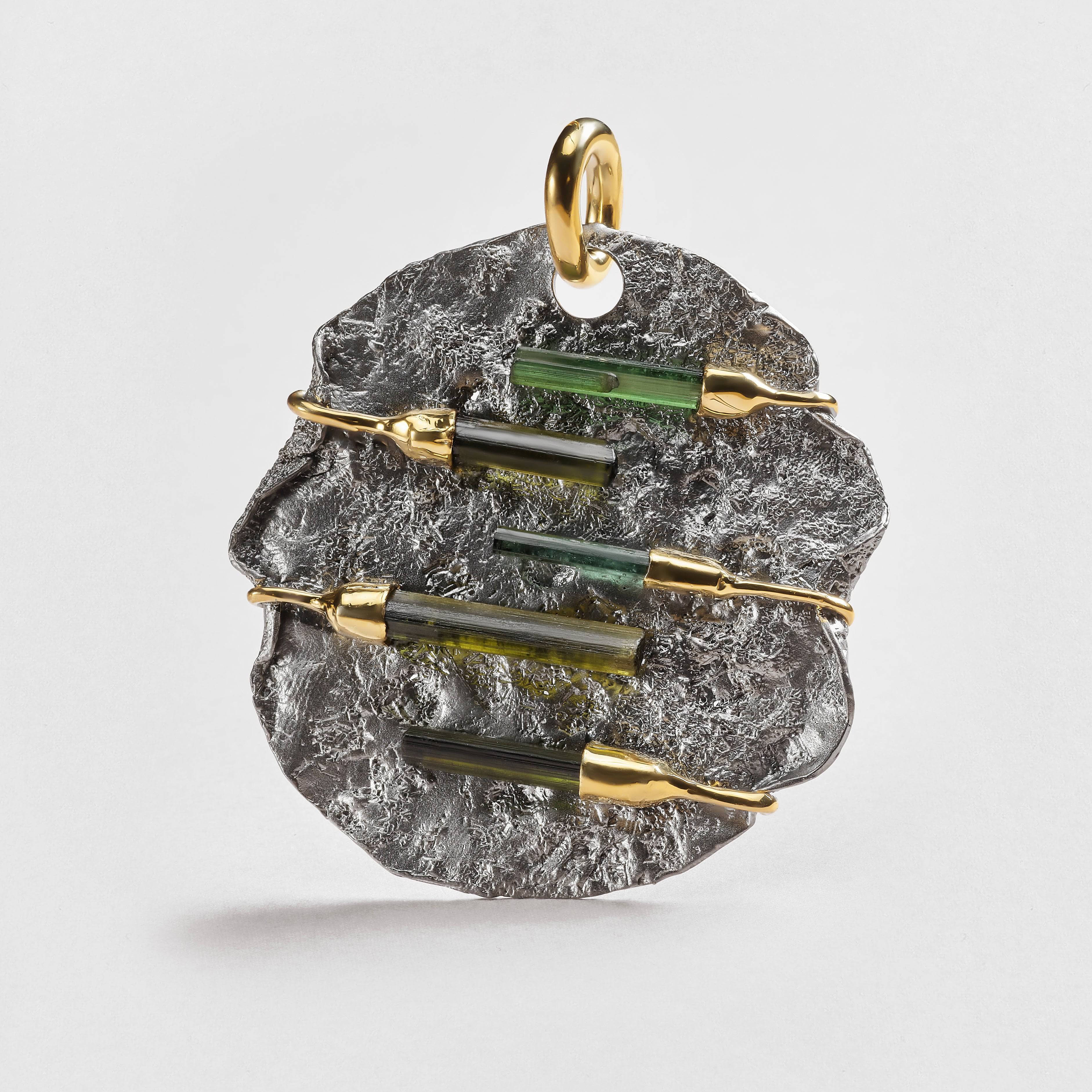 Duline Green Tourmaline Pendant GERMAN KABIRSKI