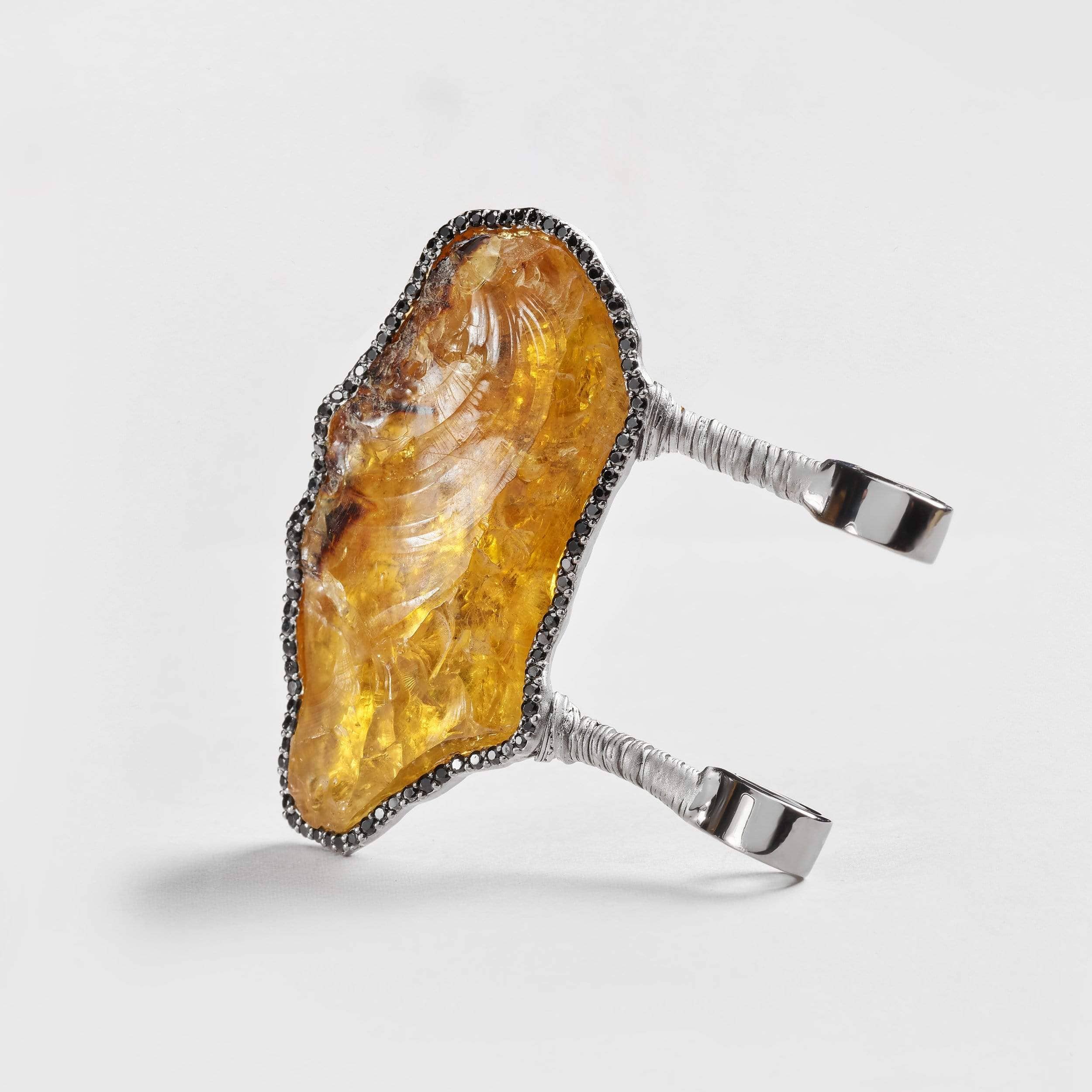 Ayala Citrine and Black Spinel Pendant GERMAN KABIRSKI