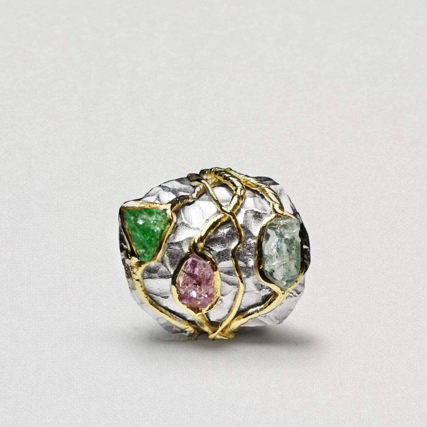 Eleris Sapphire and Tsavorite Ring GERMAN KABIRSKI