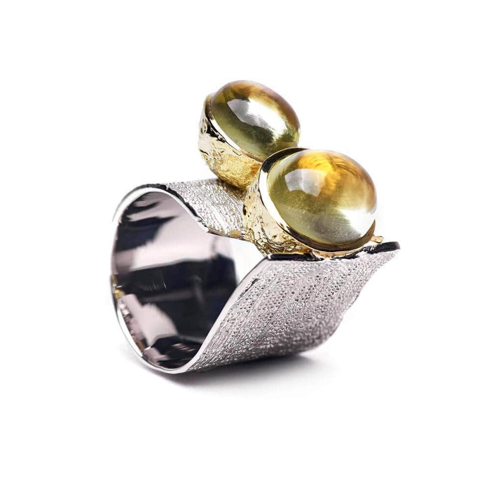 Elmina Lemon Quartz Ring GERMAN KABIRSKI