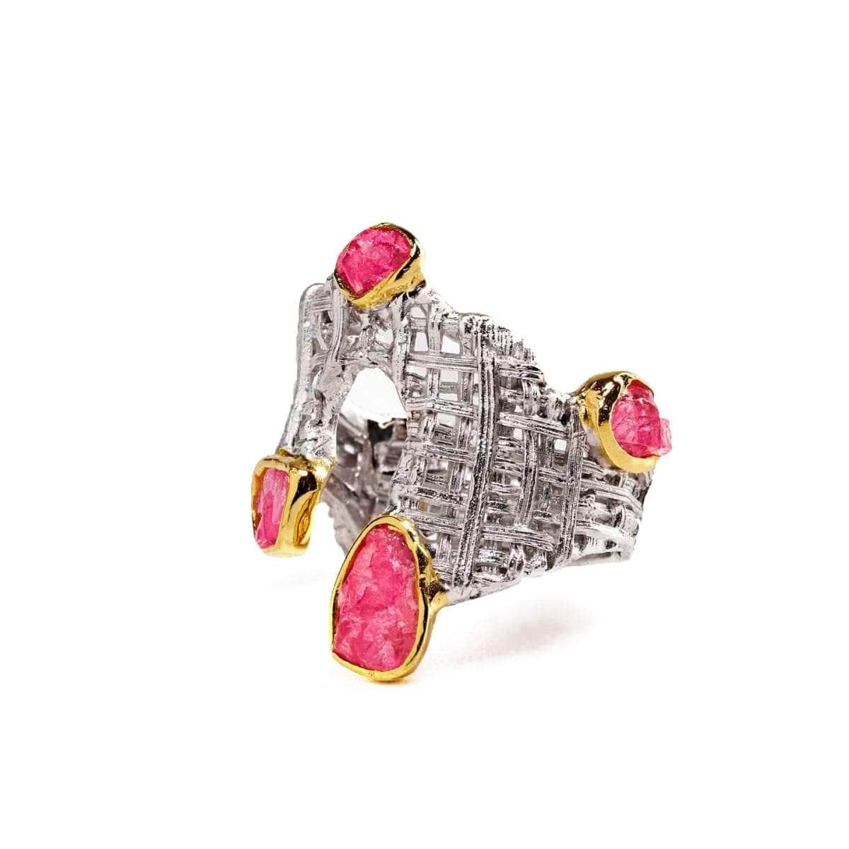 Falla Pink Spinel Rough Ring GERMAN KABIRSKI