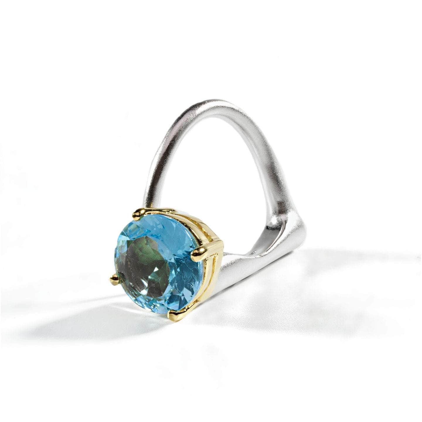 Flanken Blue Topaz Ring GERMAN KABIRSKI