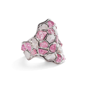 Nerissa White and Pink Sapphire Ring GERMAN KABIRSKI