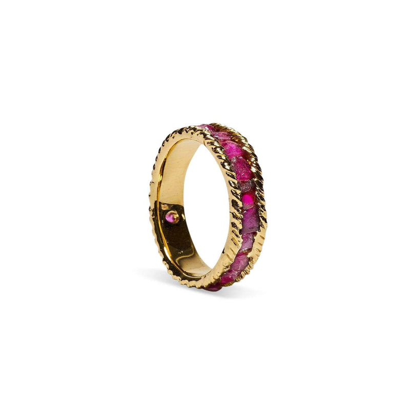 Tiann Pink Sapphire Rough Ring GERMAN KABIRSKI