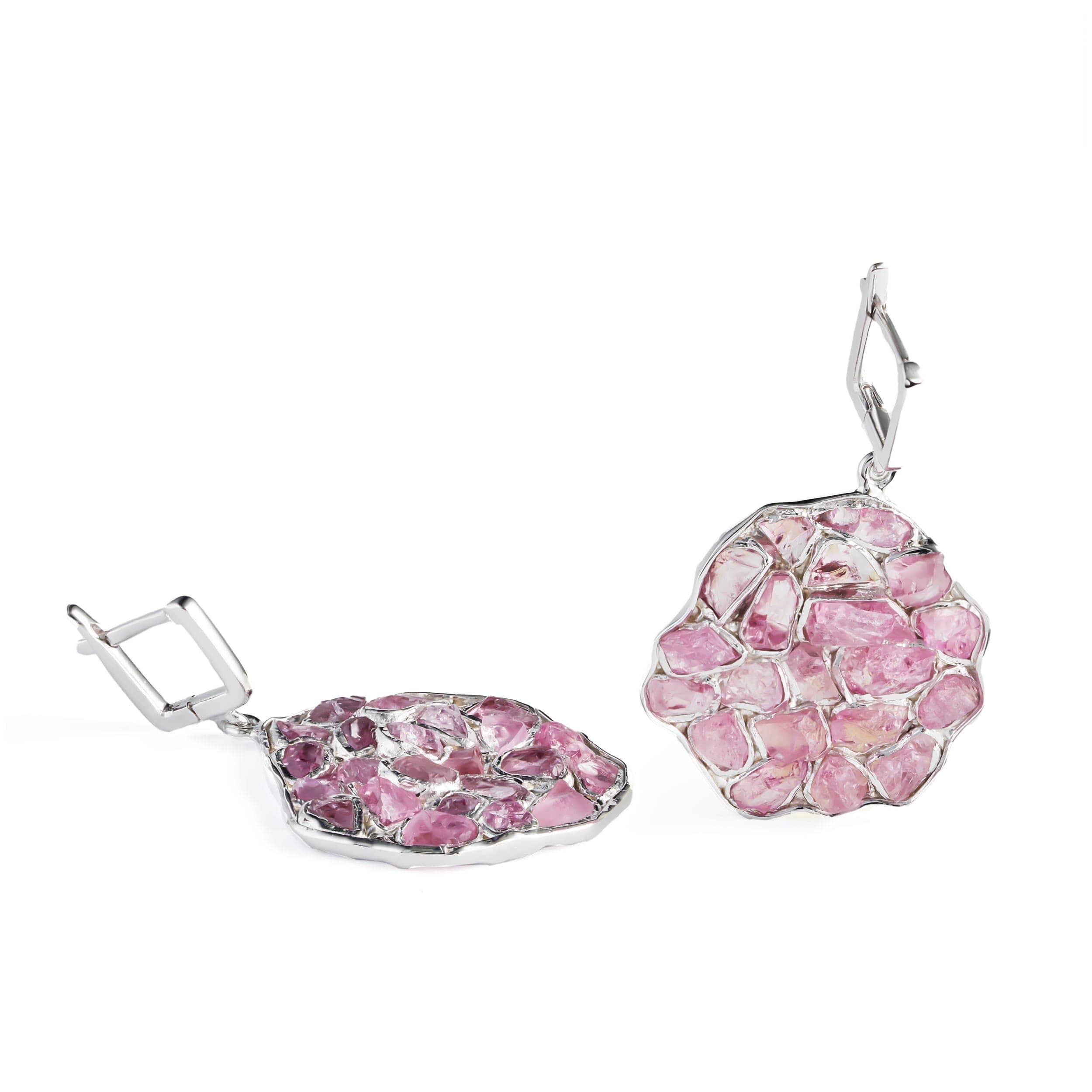 Flam Pink Sapphire Earrings GERMAN KABIRSKI