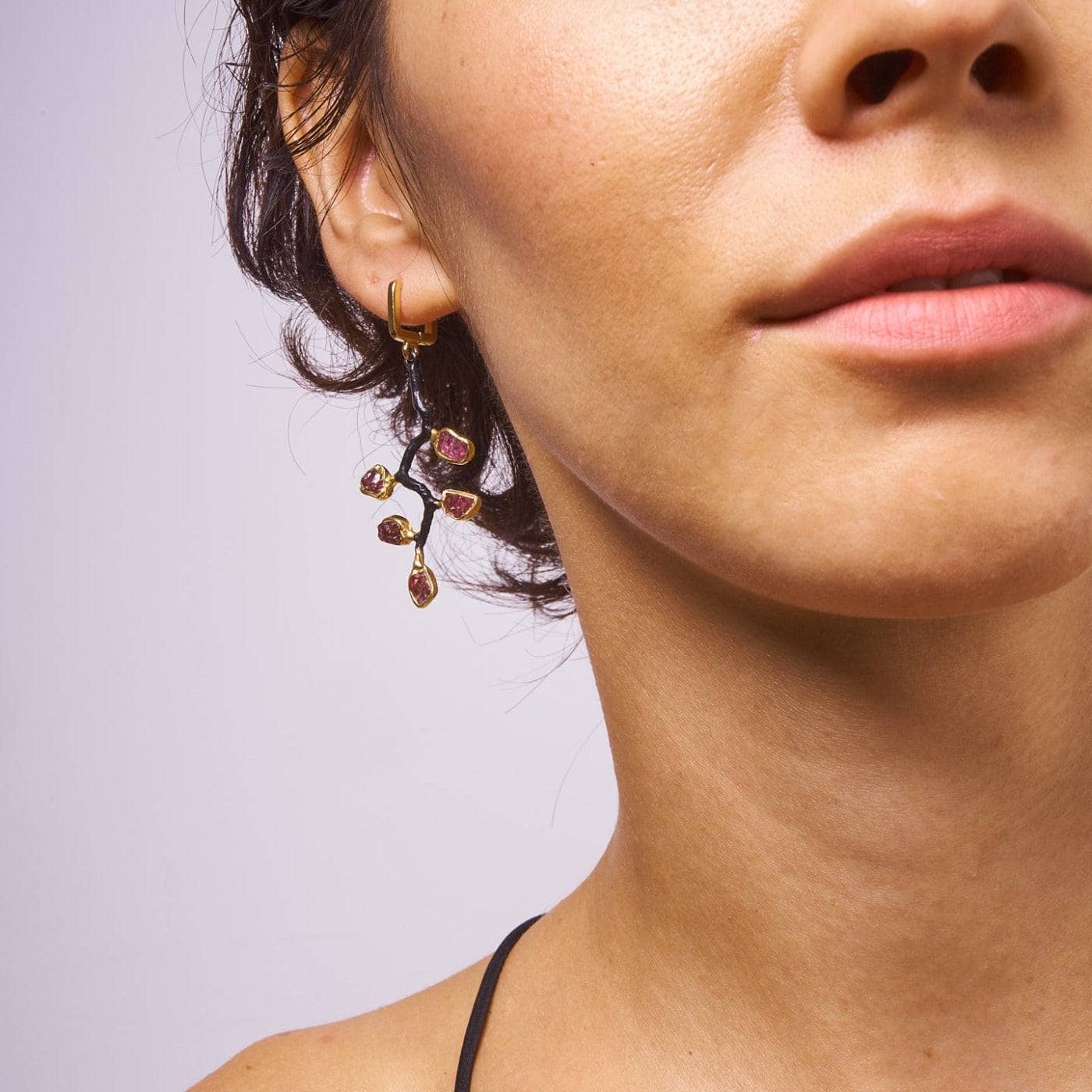 Avva Garnet Rough Earrings GERMAN KABIRSKI