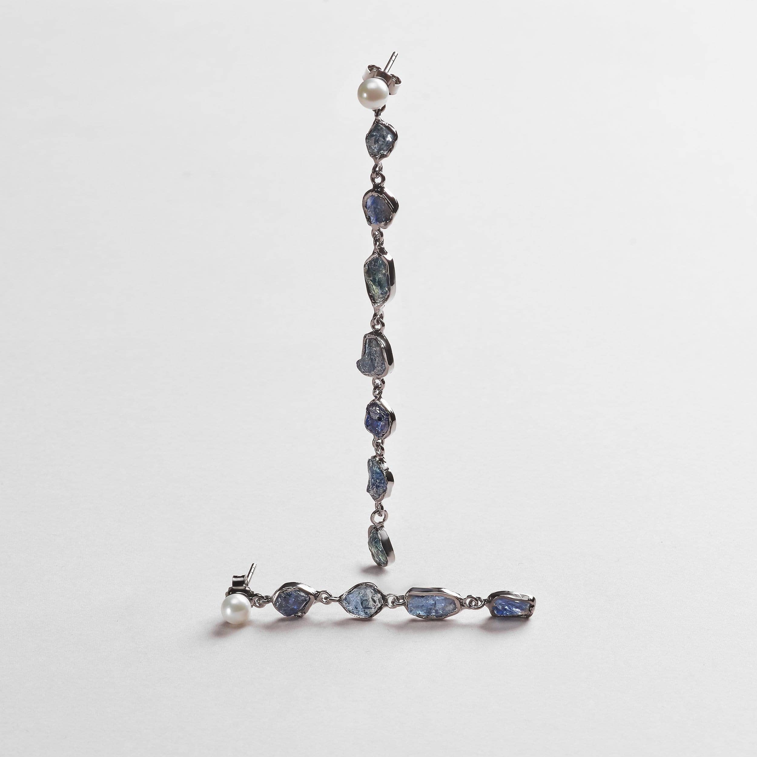 Nycto Dark Sapphire Earrings GERMAN KABIRSKI