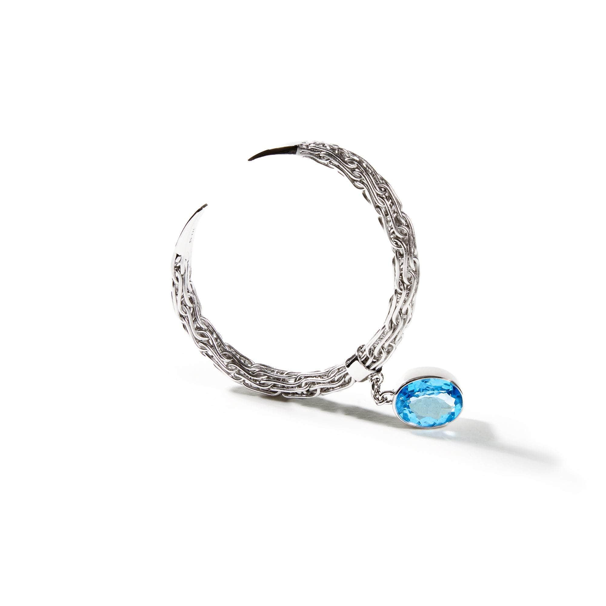 Tuoli Swiss Blue Topaz Bangle GERMAN KABIRSKI