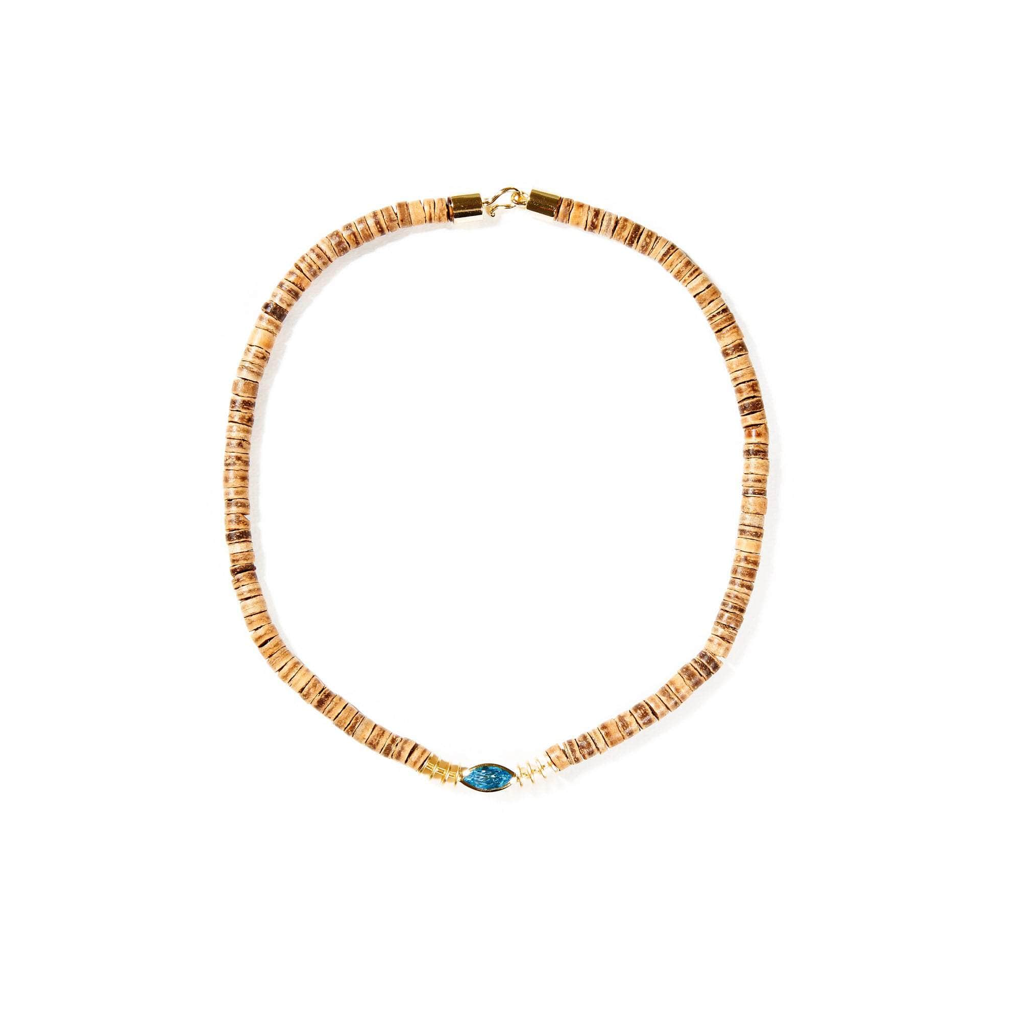 Tatu Swiss Blue Topaz Necklace GERMAN KABIRSKI