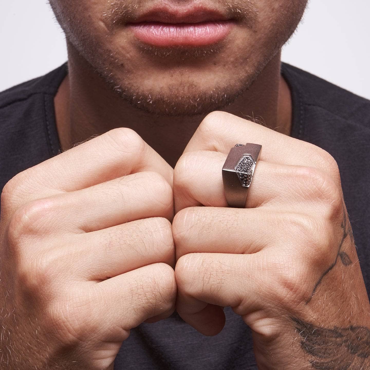 Jain Black Spinel Ring GERMAN KABIRSKI