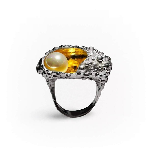 Ring Celatina Pearl Ring Celatina Pearl Ring, Ring by GERMAN KABIRSKI