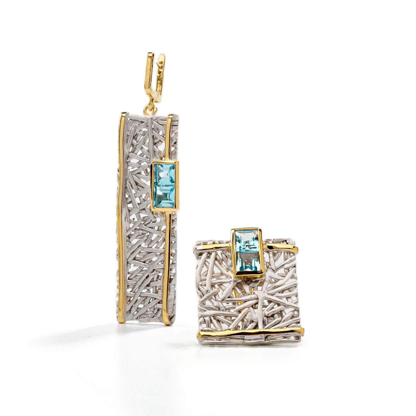 Verina Blue Topaz Earrings GERMAN KABIRSKI