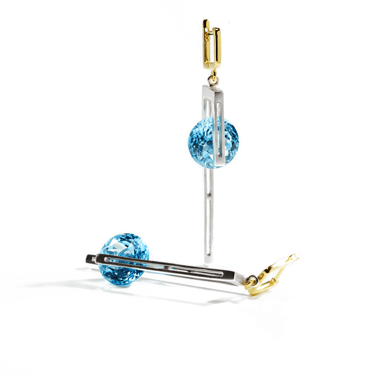 Whirlen Blue Topaz Earrings GERMAN KABIRSKI