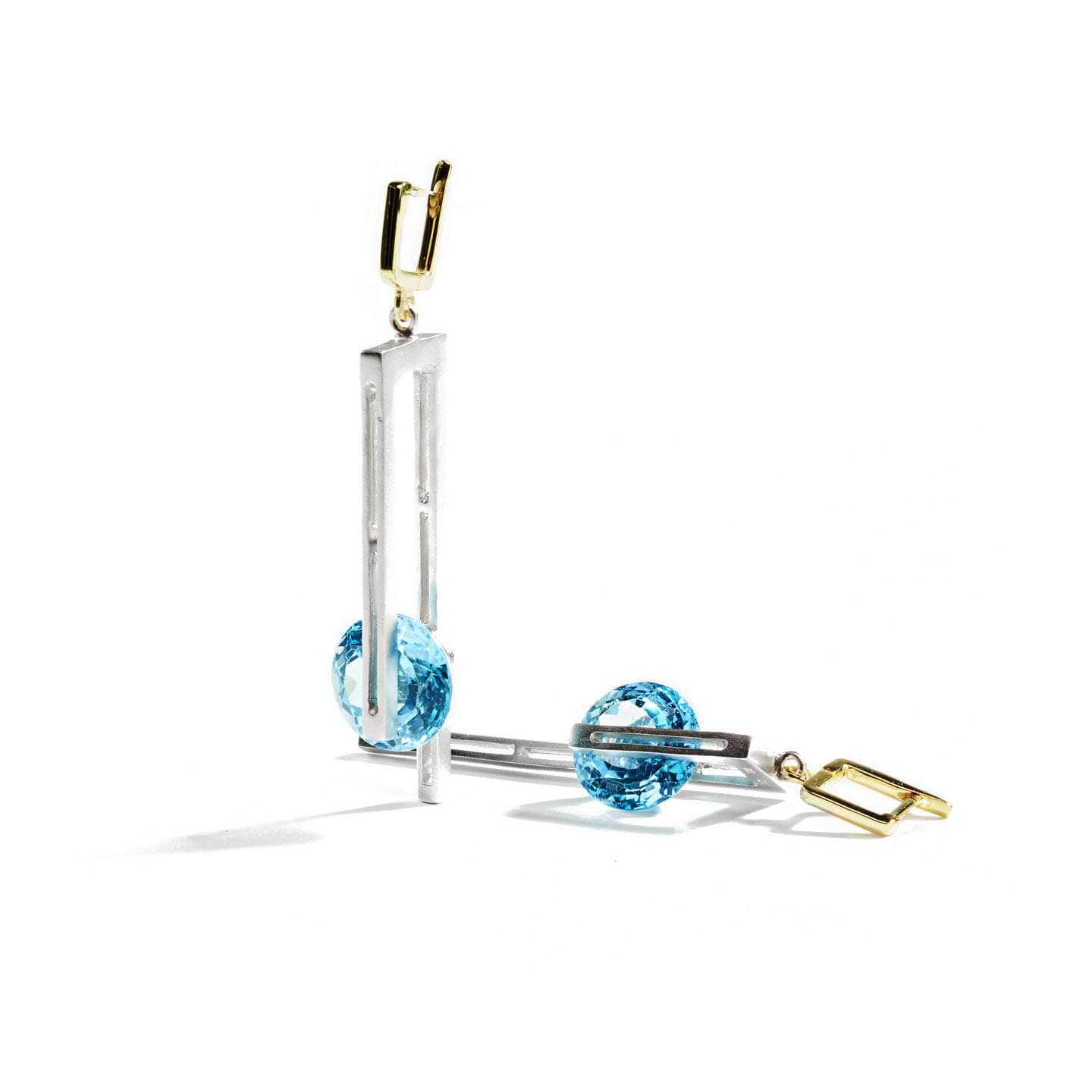 Whirlen Blue Topaz Earrings GERMAN KABIRSKI