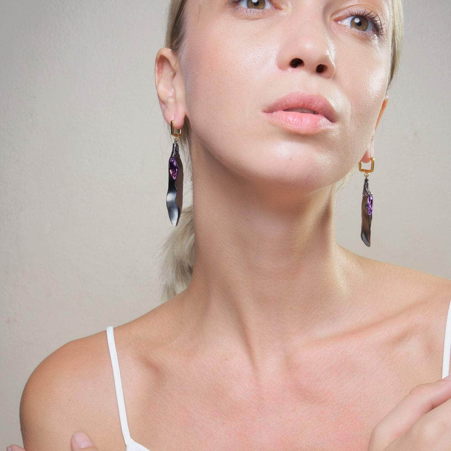 Deileni Amethyst Earrings GERMAN KABIRSKI