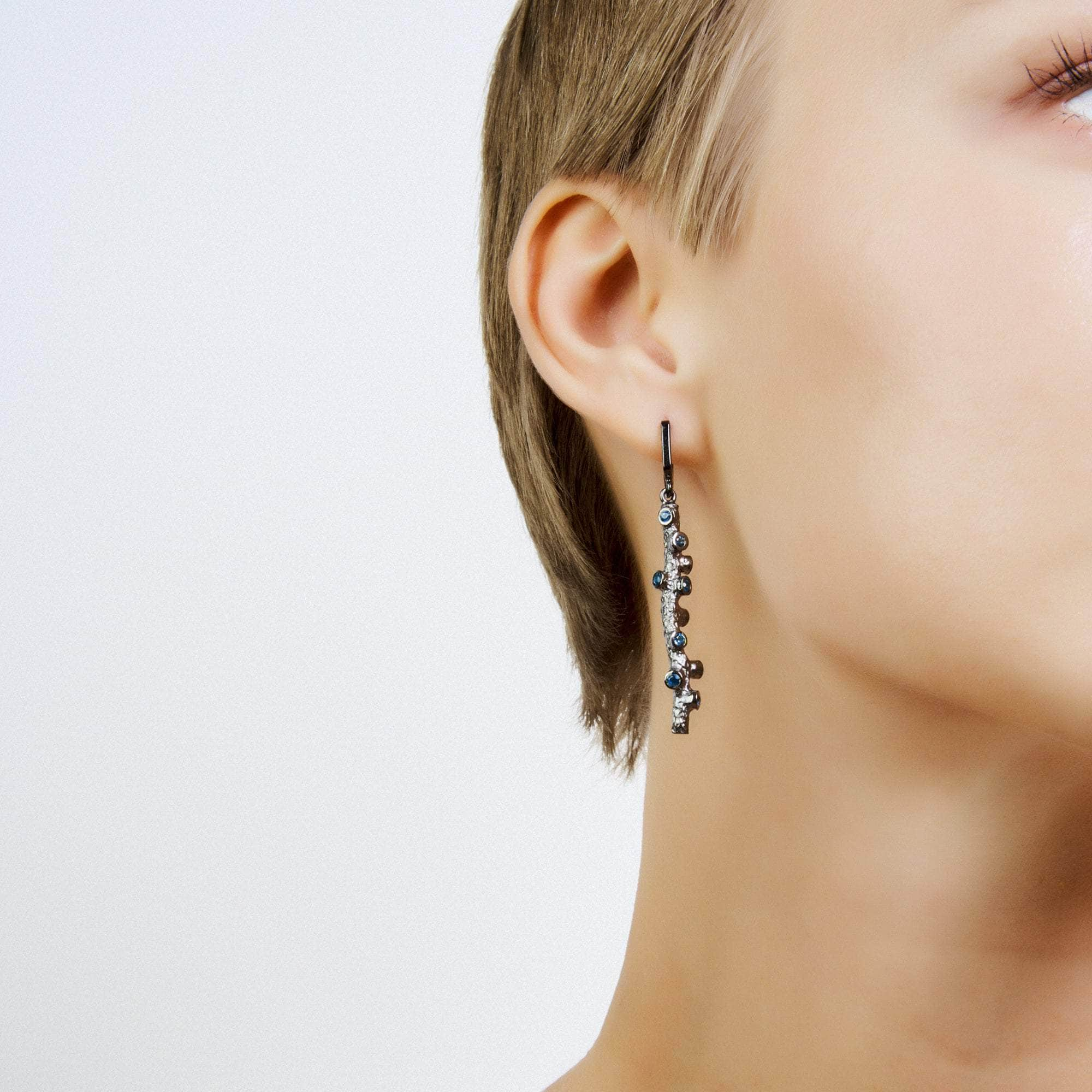 Akhta London Blue Topaz Earrings GERMAN KABIRSKI