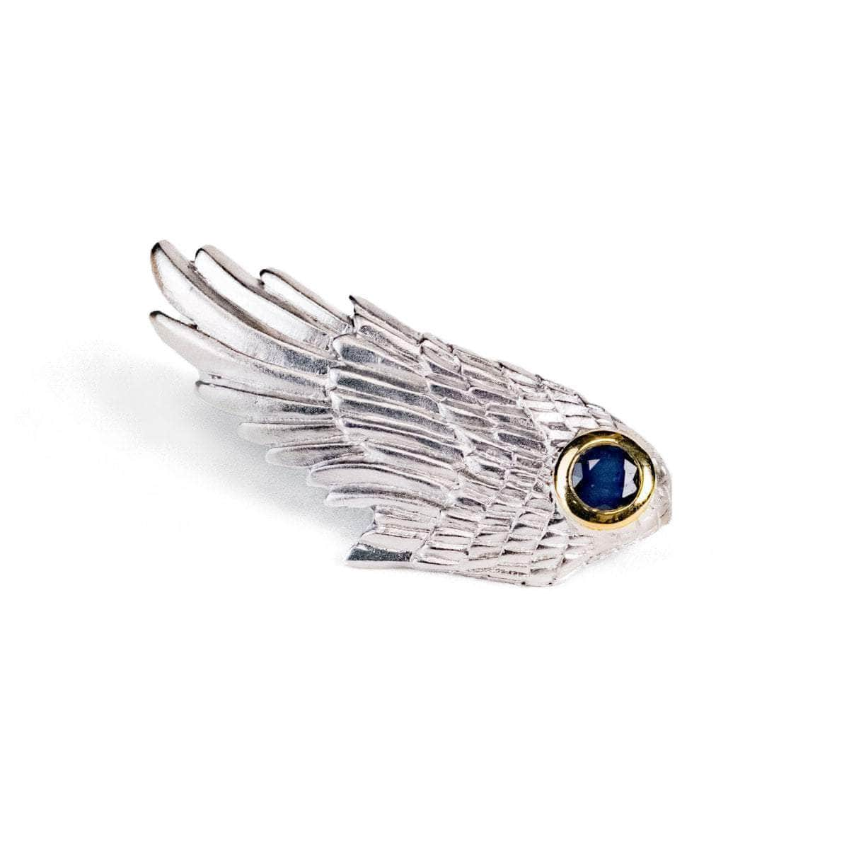 Fligelli Blue Sapphire Pendant (White Rhodium) GERMAN KABIRSKI