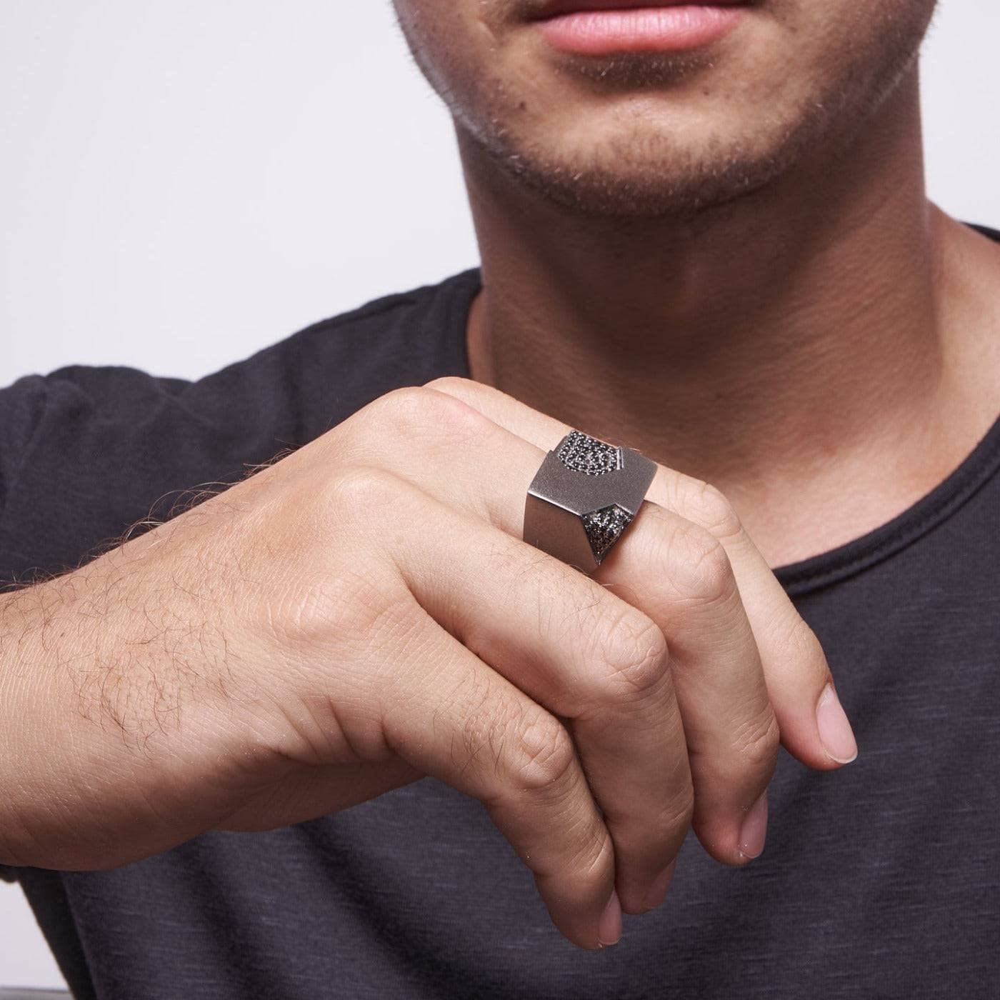 Lainn Black Spinel Ring GERMAN KABIRSKI