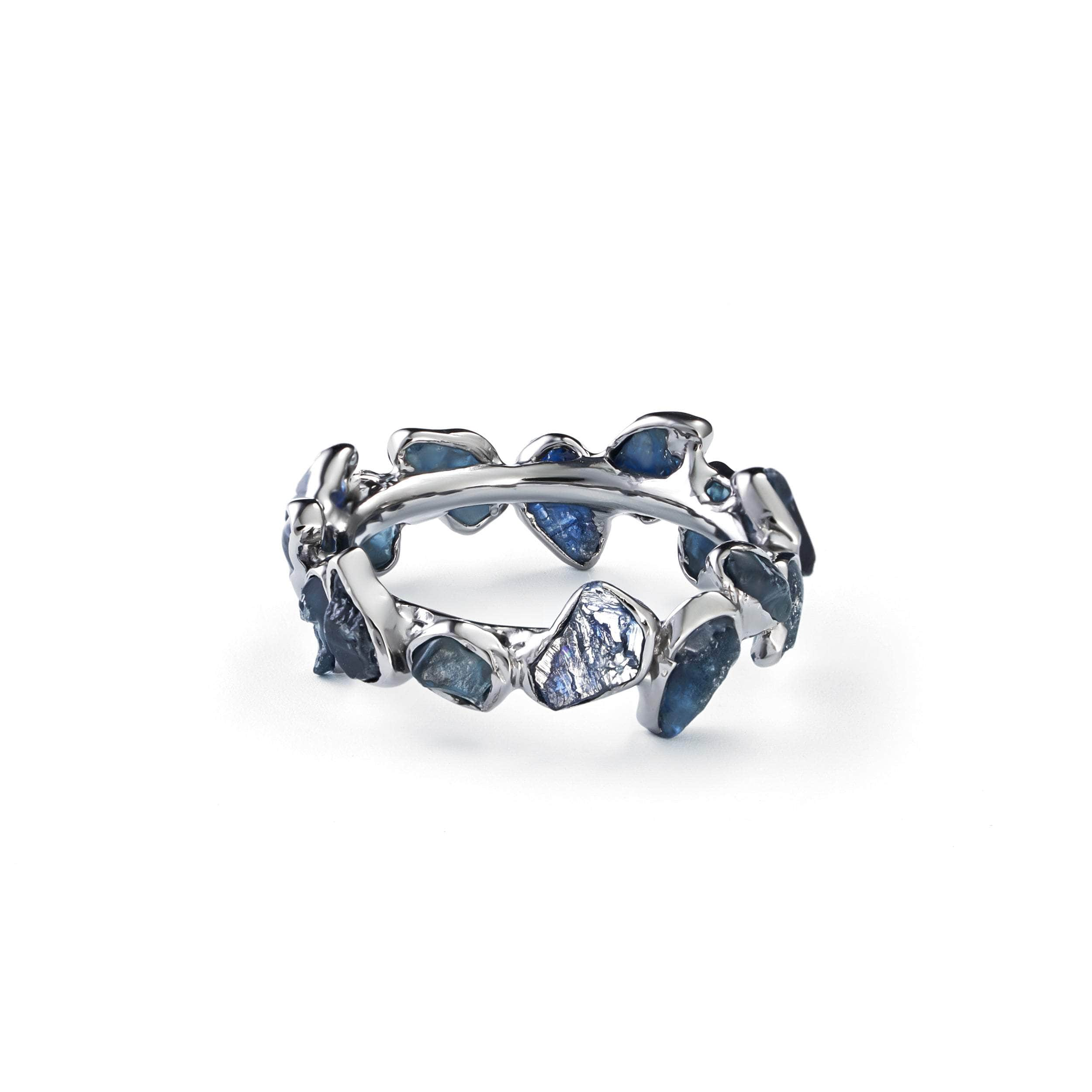 Livia Sapphire Ring (Black Rhodium) GERMAN KABIRSKI