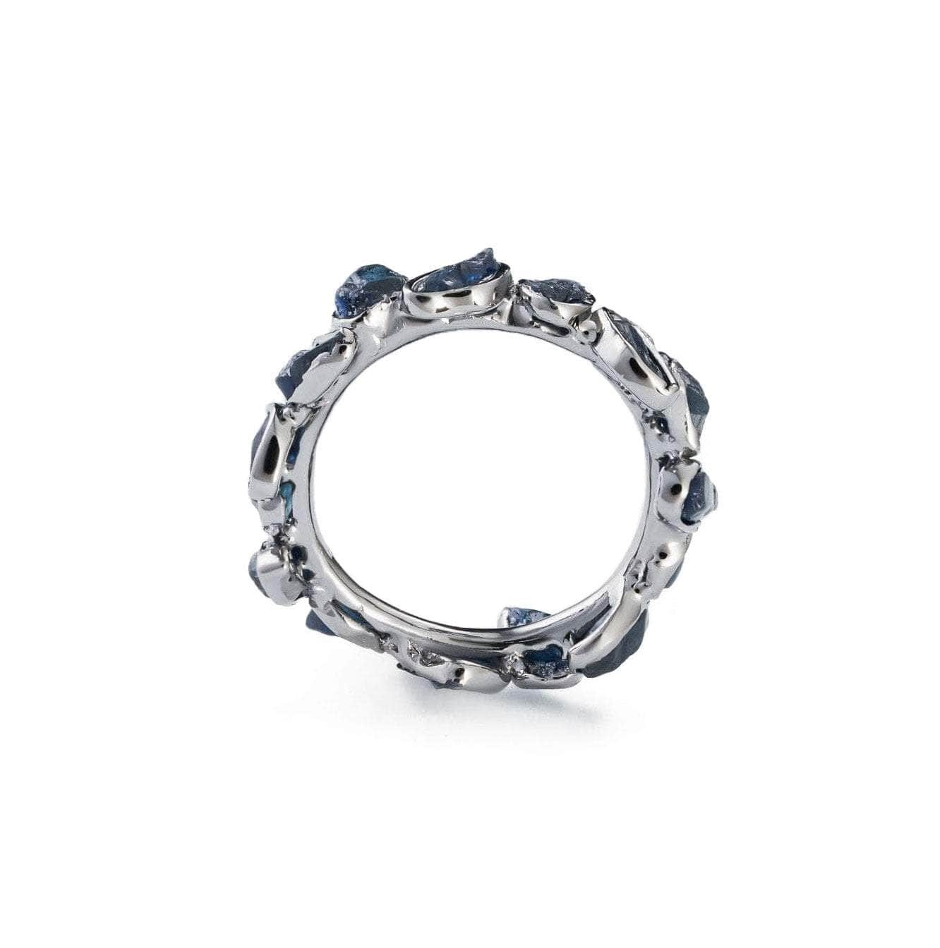 Livia Sapphire Ring (Black Rhodium) GERMAN KABIRSKI