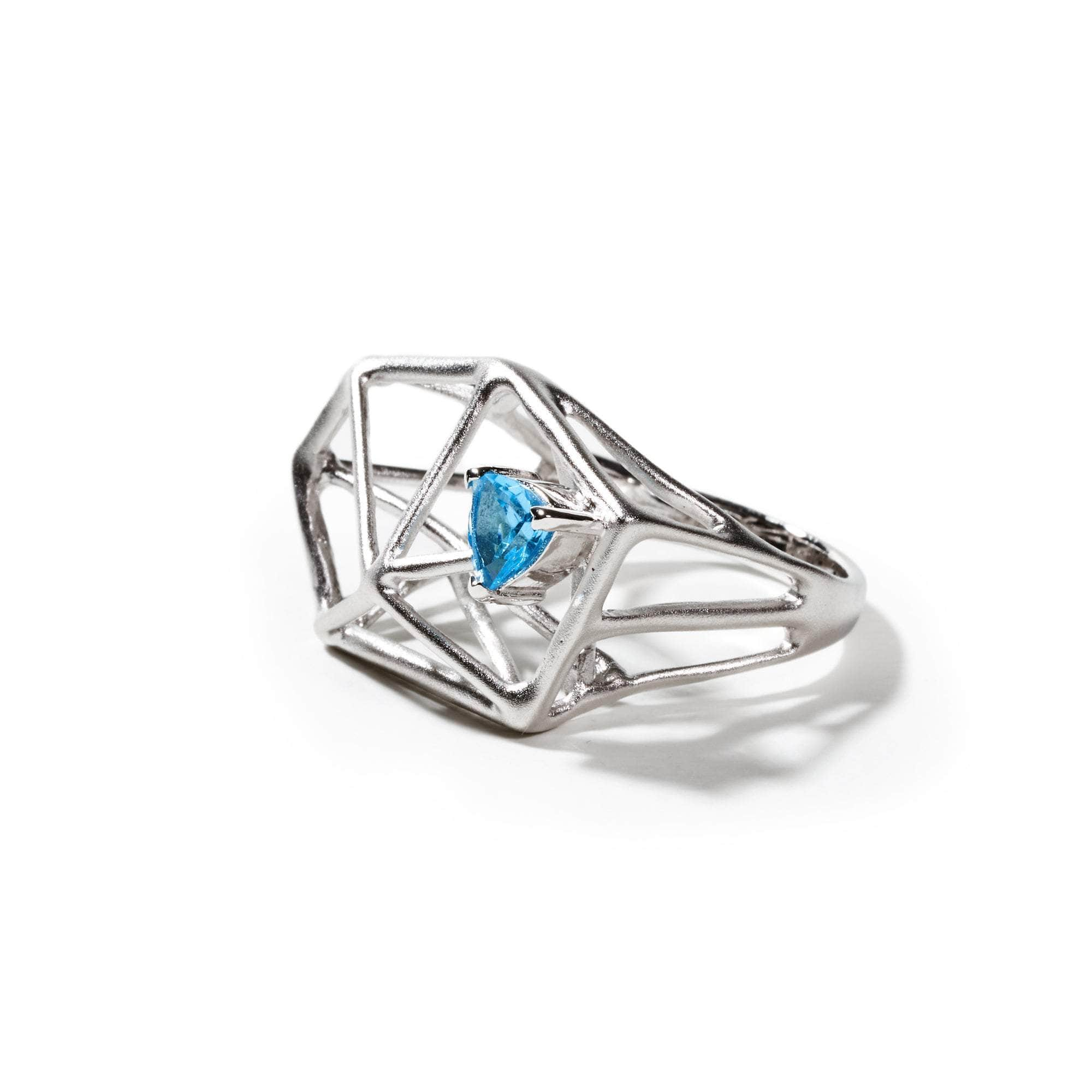 Lunio Swiss Blue Topaz Ring GERMAN KABIRSKI