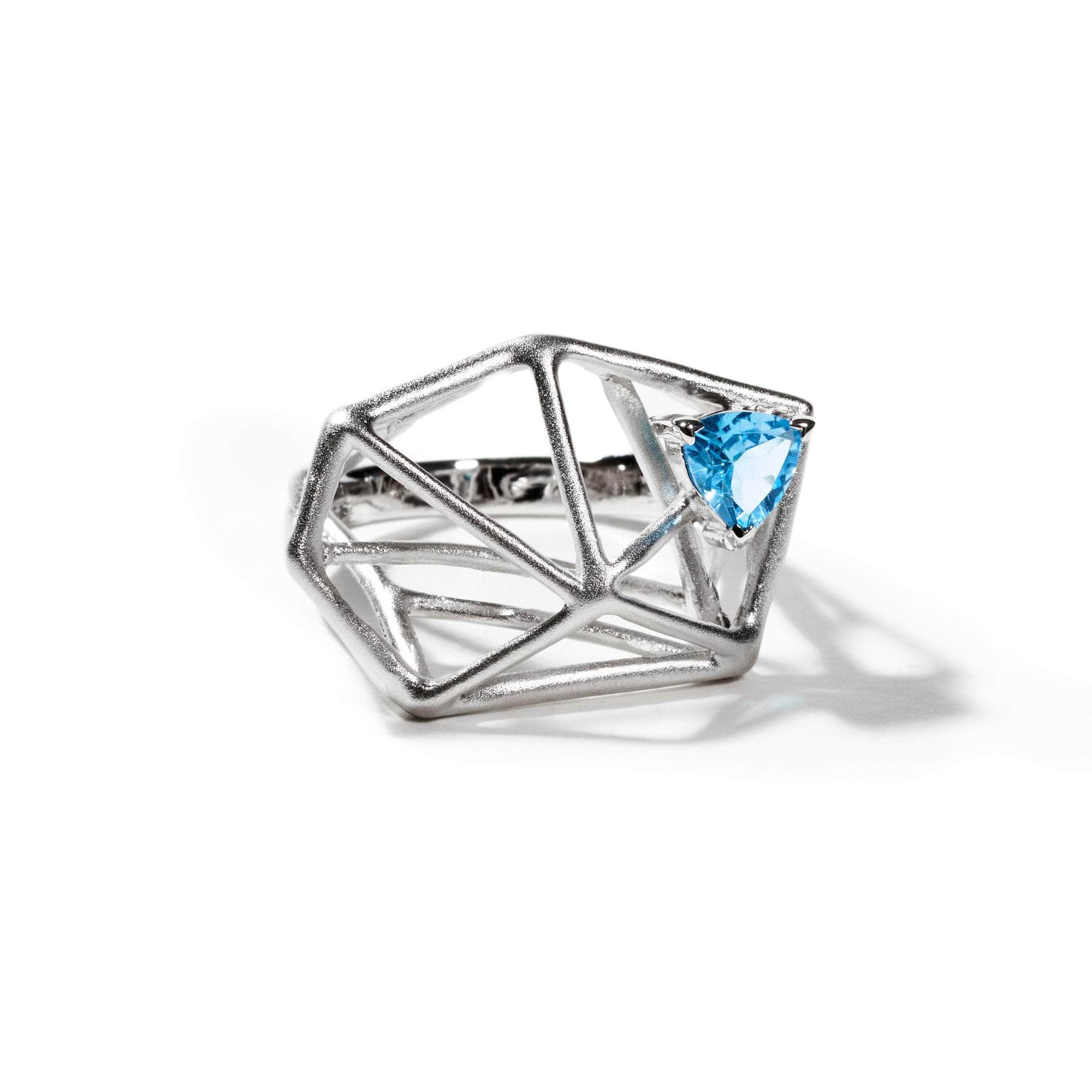 Lunio Swiss Blue Topaz Ring GERMAN KABIRSKI