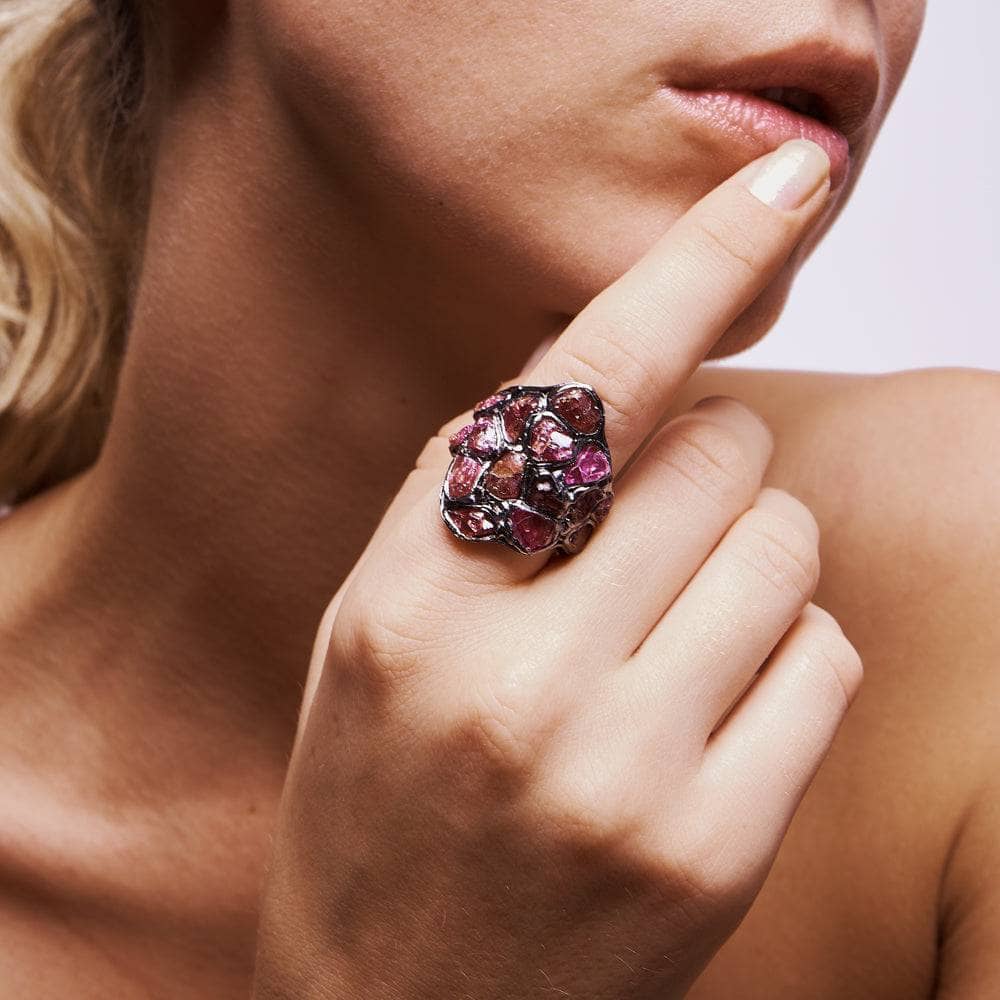 Marica Pink Garnet Ring GERMAN KABIRSKI