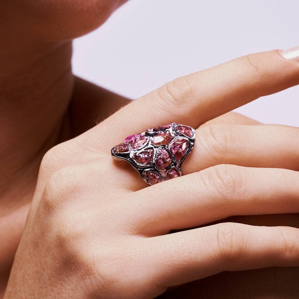 Marica Pink Garnet Ring GERMAN KABIRSKI