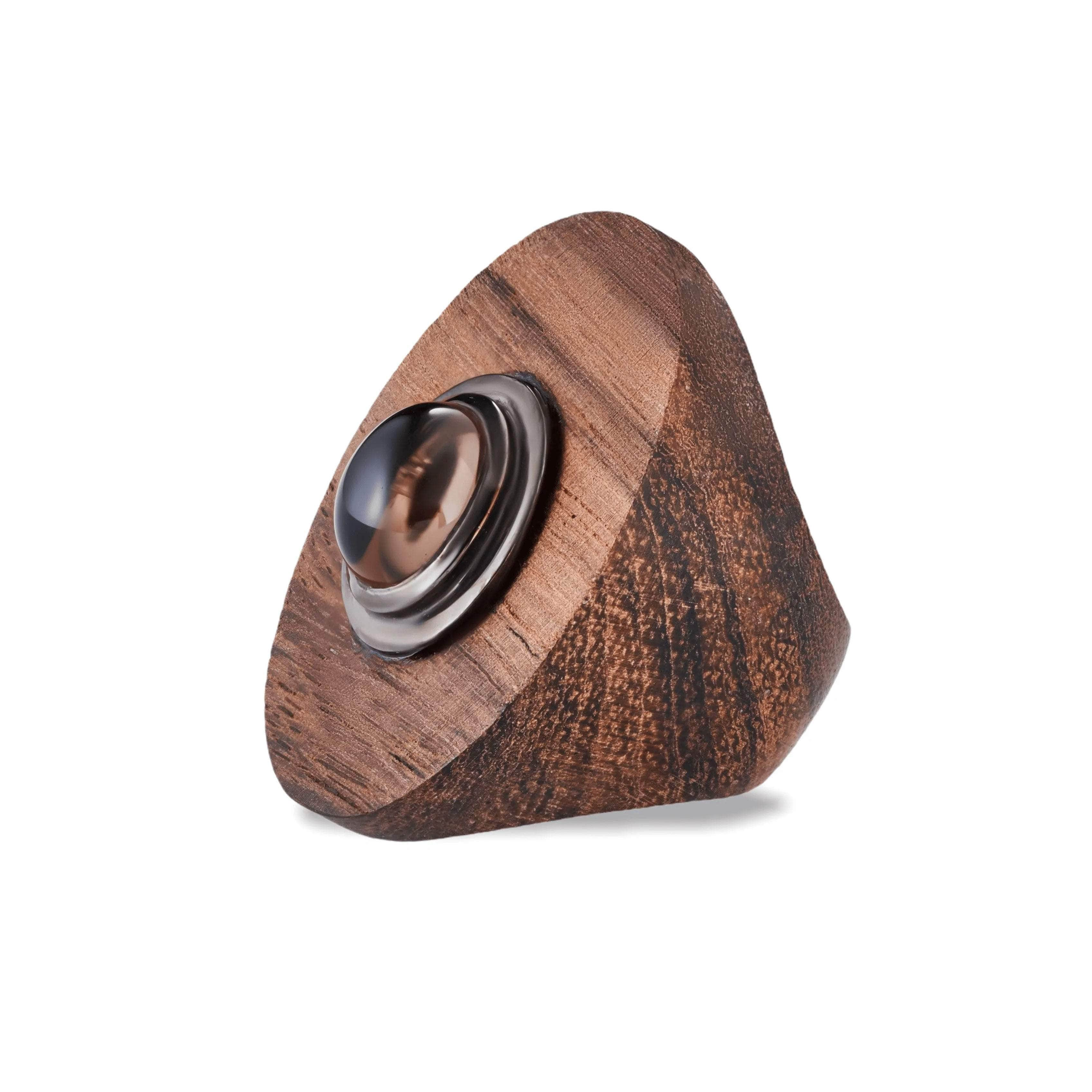 Mayana Smoky Quartz Wood Ring GERMAN KABIRSKI