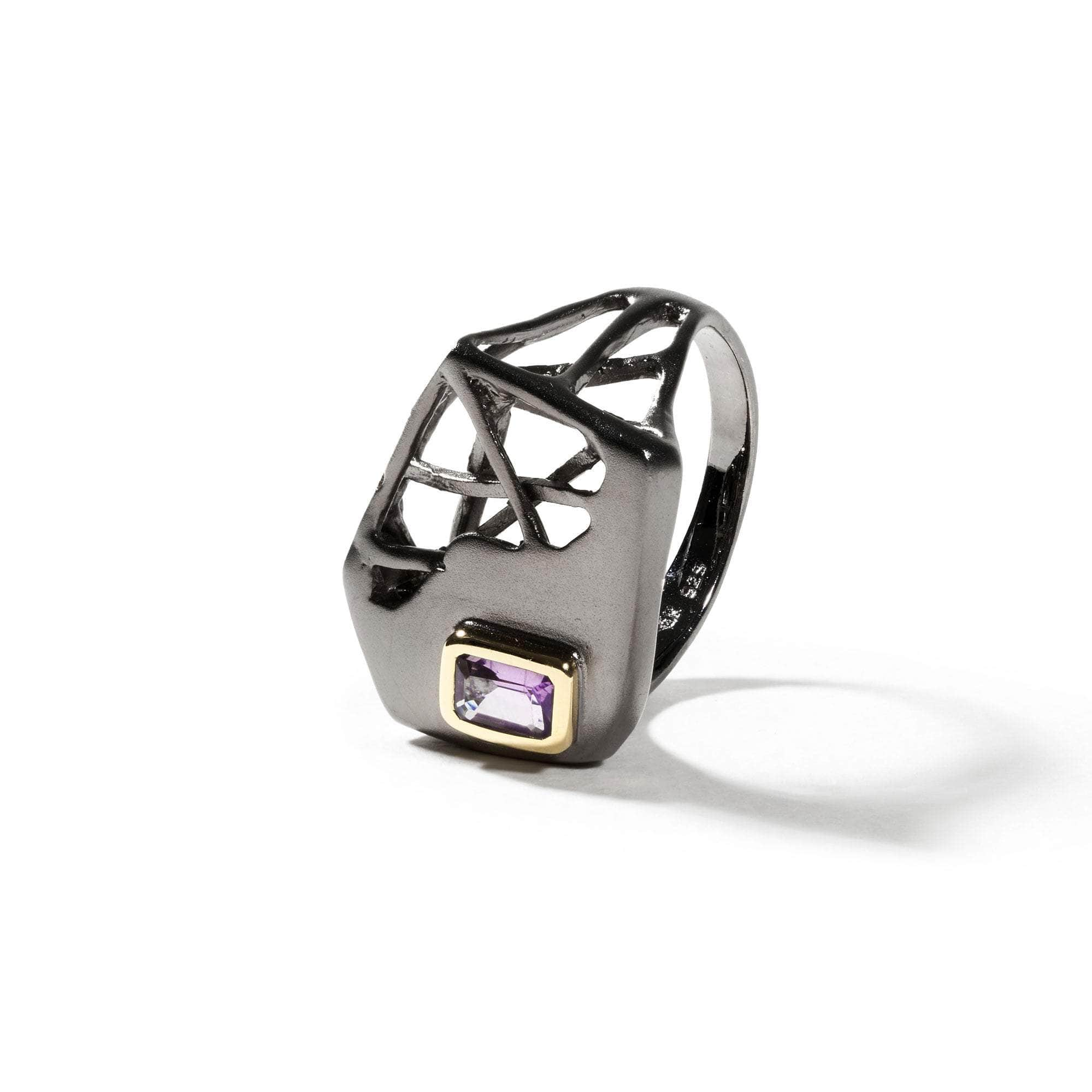 Montri Amethyst Ring (Black Rhodium) GERMAN KABIRSKI